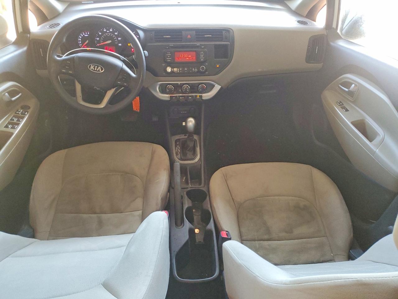 2015 Kia Rio Lx White vin: KNADM4A38F6466610