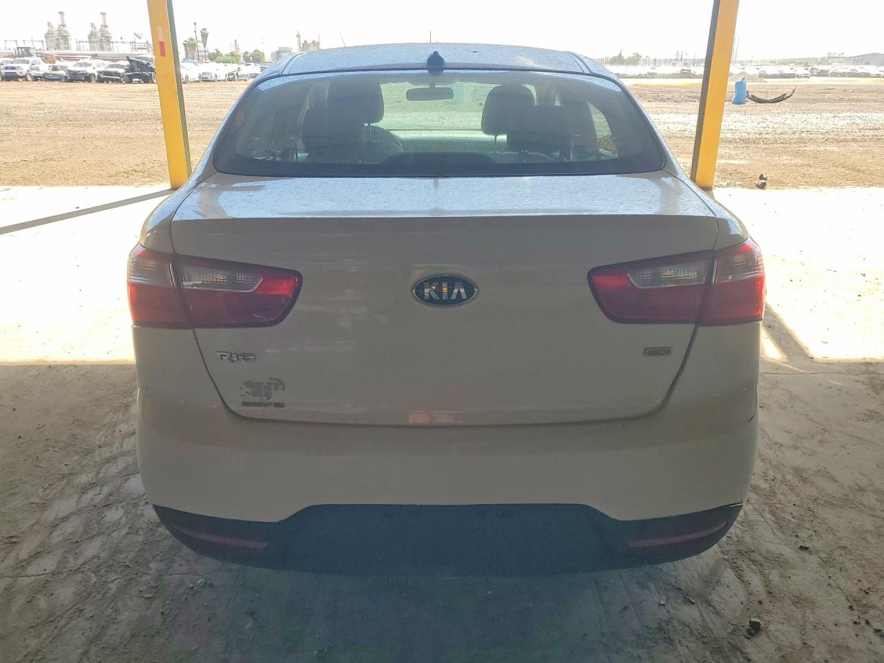 2015 Kia Rio Lx White vin: KNADM4A38F6466610