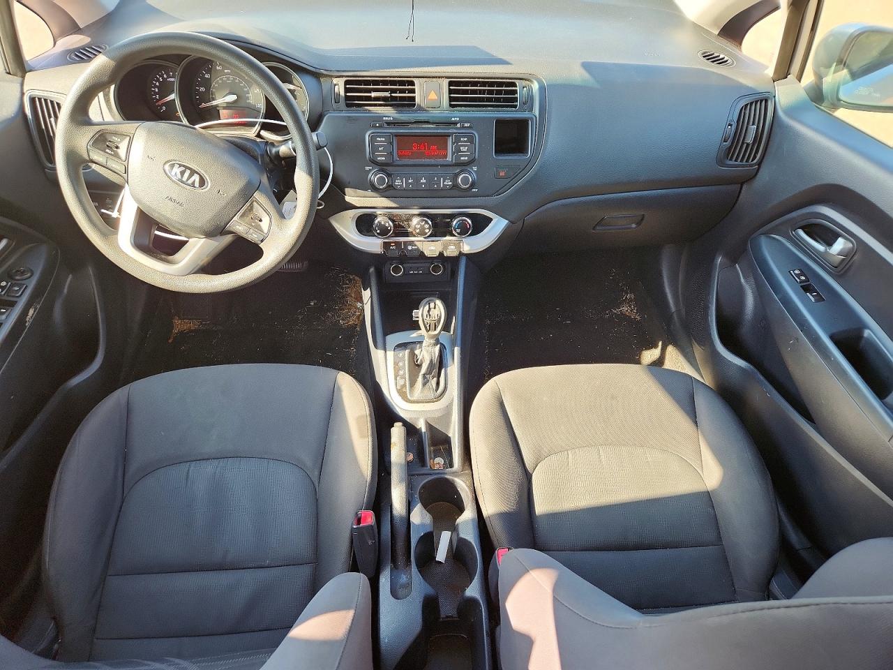 2015 Kia Rio Lx Silver vin: KNADM4A38F6469734