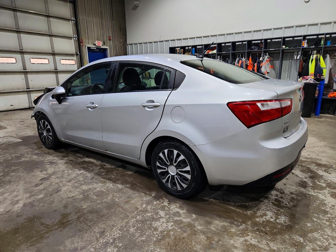2012 Kia Rio Lx Silver vin: KNADM4A39C6089586