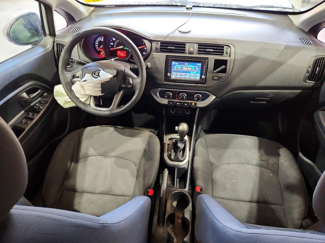 2012 Kia Rio Lx Silver vin: KNADM4A39C6089586