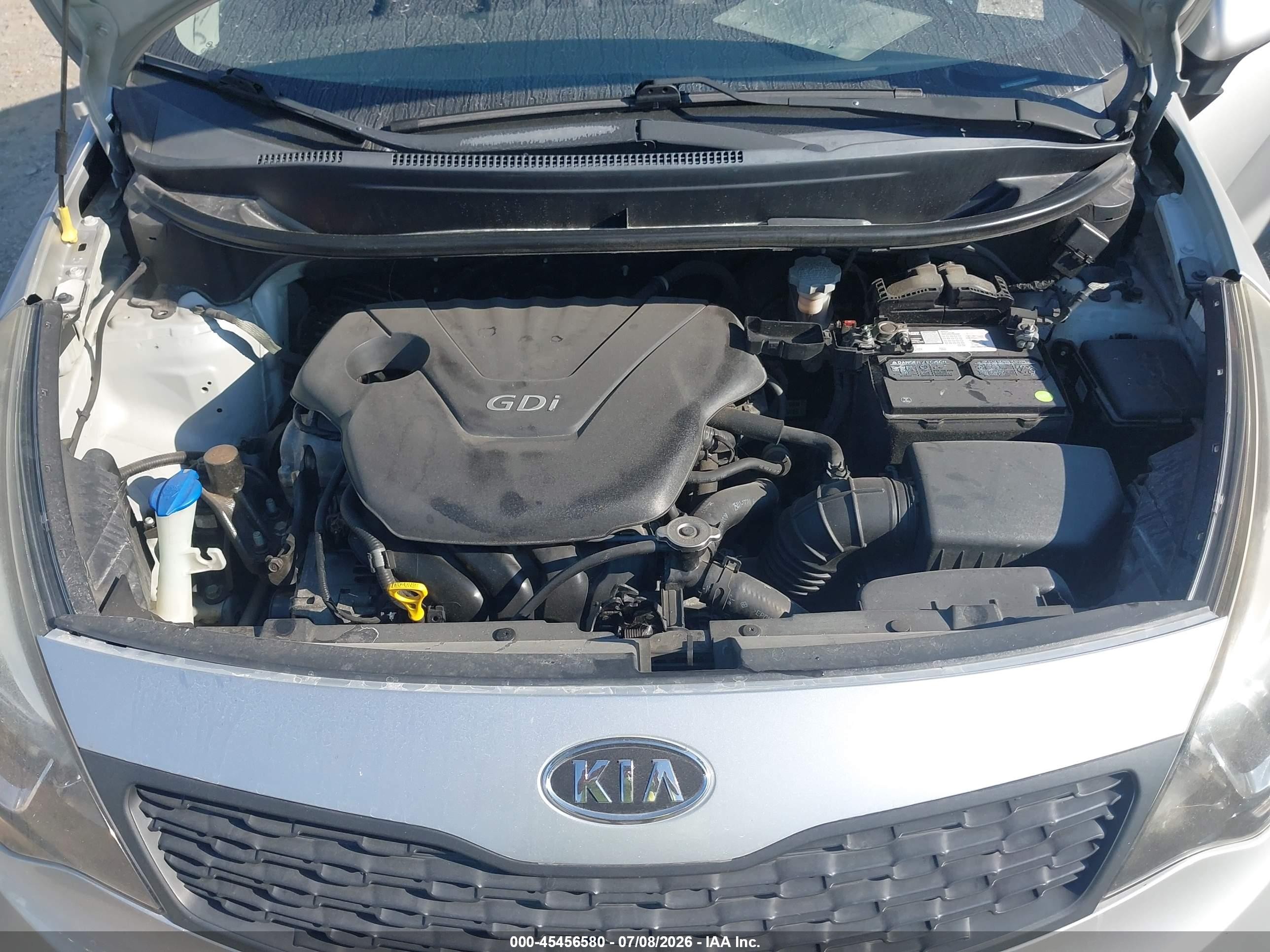 2012 Kia Rio Lx Silver vin: KNADM4A39C6094318