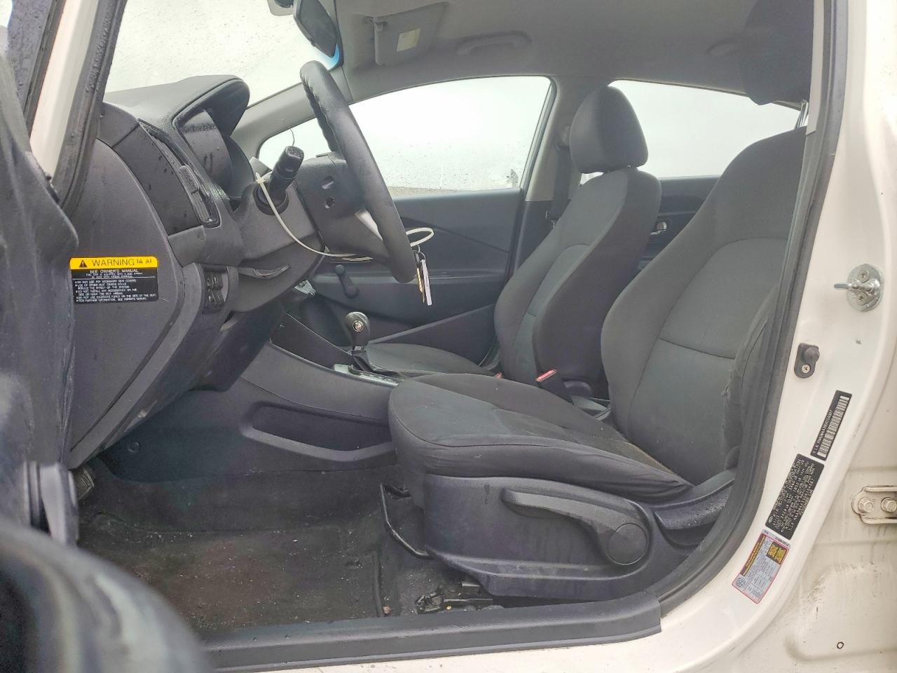2013 Kia Rio Lx White vin: KNADM4A39D6154387