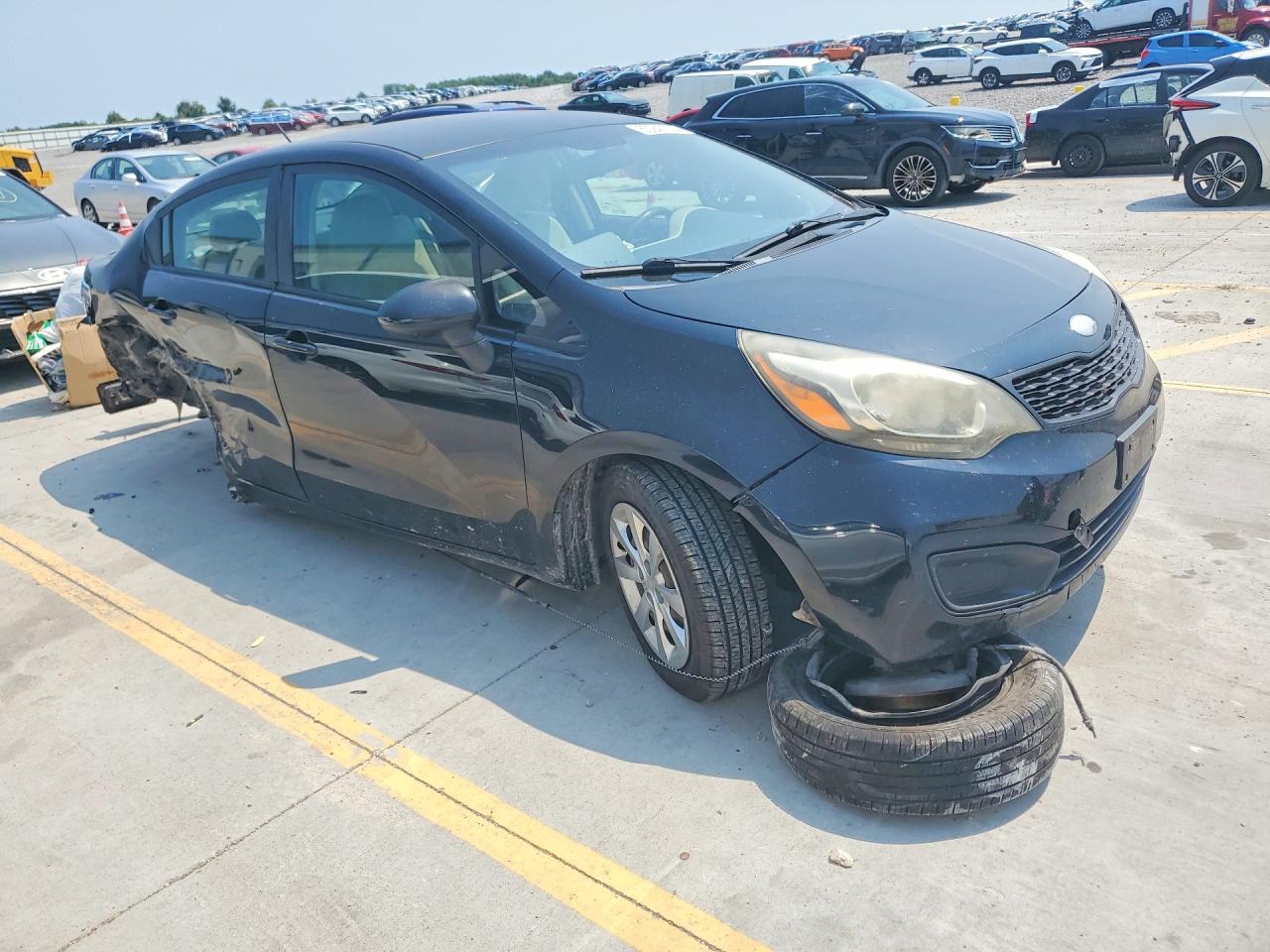 2013 Kia Rio Lx Black vin: KNADM4A39D6198194