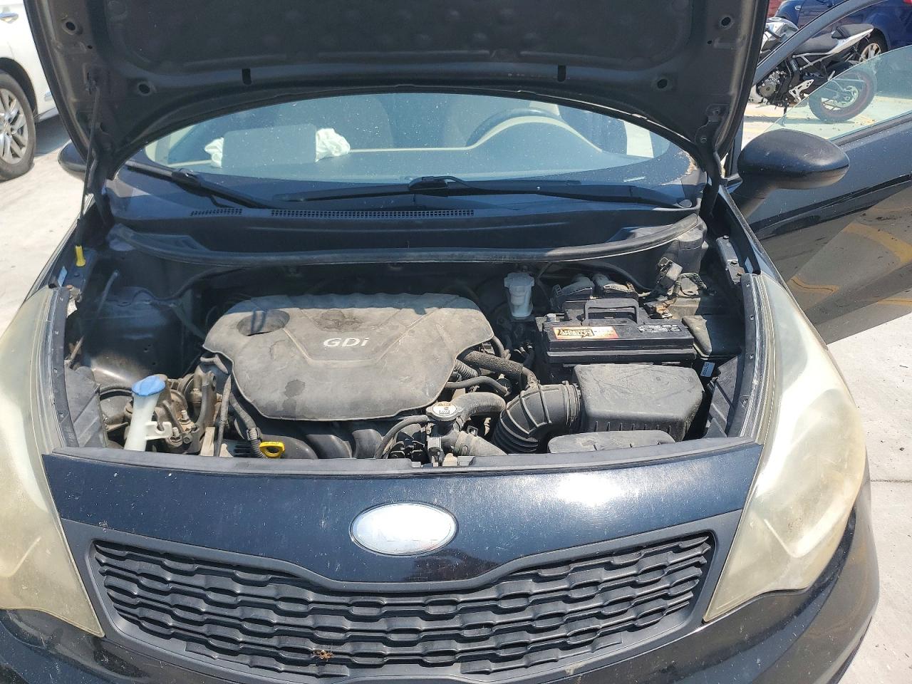 2013 Kia Rio Lx Black vin: KNADM4A39D6198194