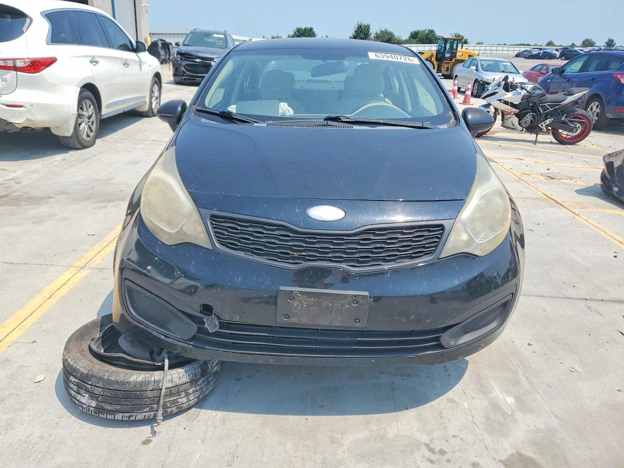2013 Kia Rio Lx Black vin: KNADM4A39D6198194