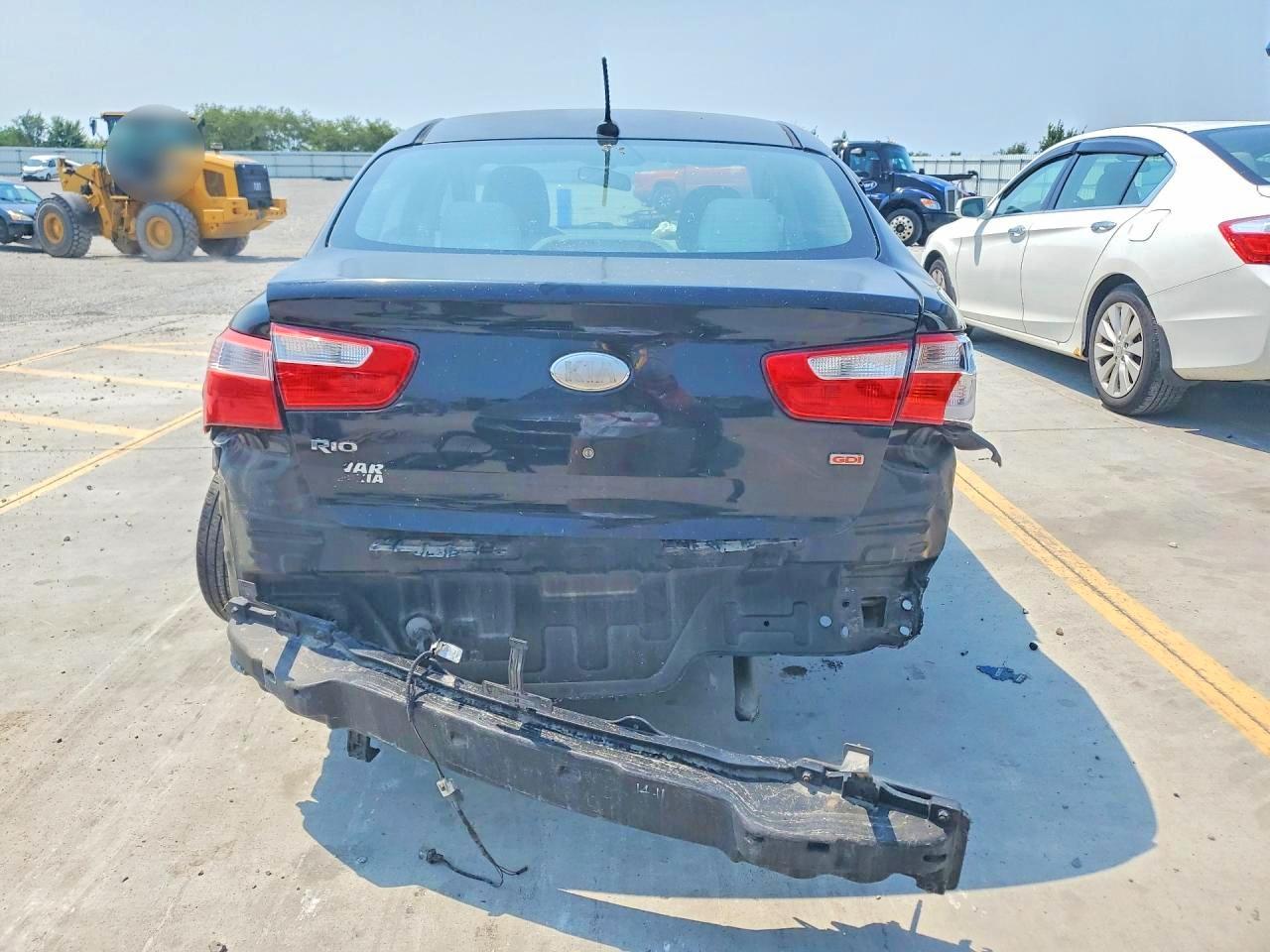 2013 Kia Rio Lx Black vin: KNADM4A39D6198194