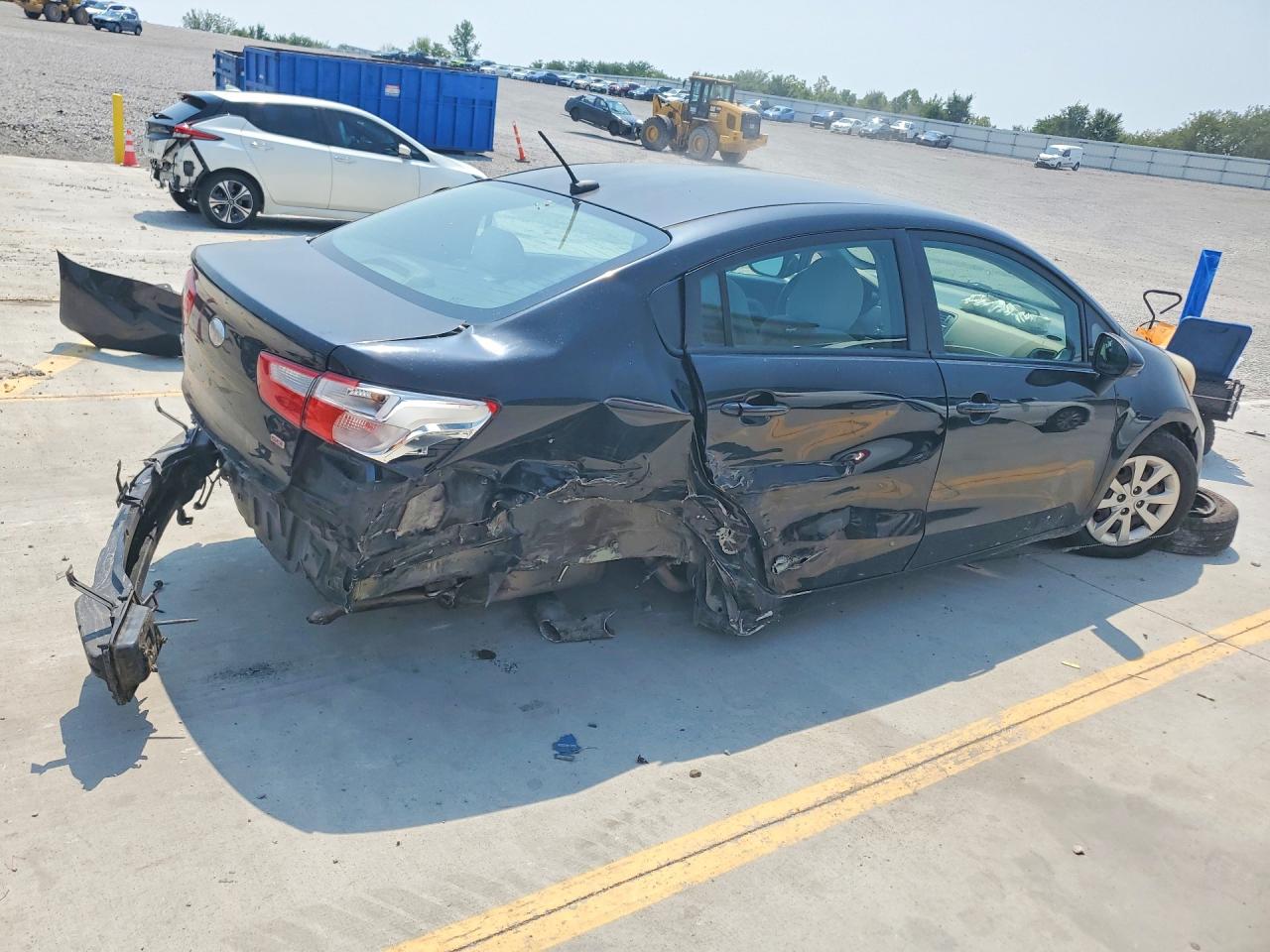 2013 Kia Rio Lx Black vin: KNADM4A39D6198194
