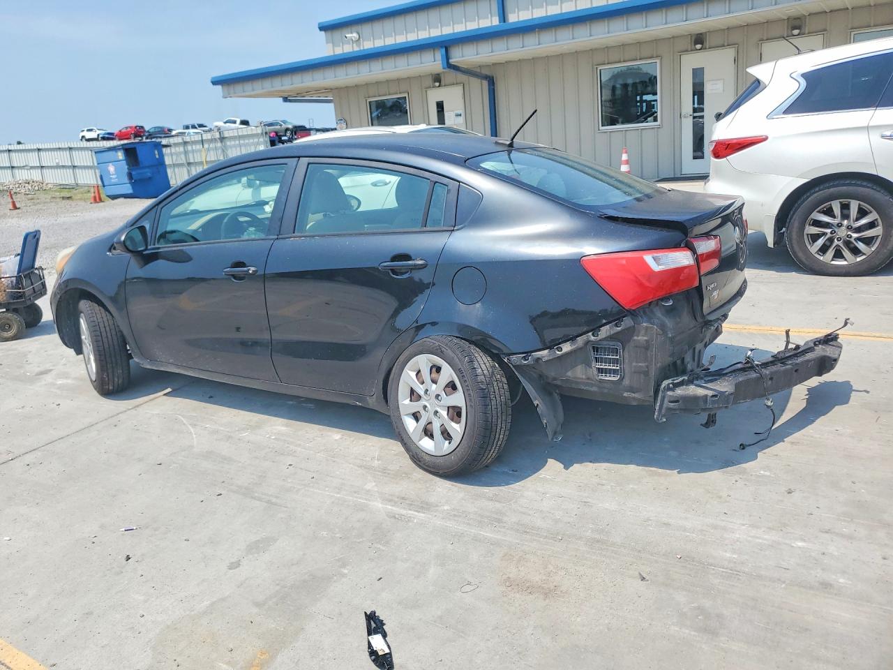 2013 Kia Rio Lx Black vin: KNADM4A39D6198194