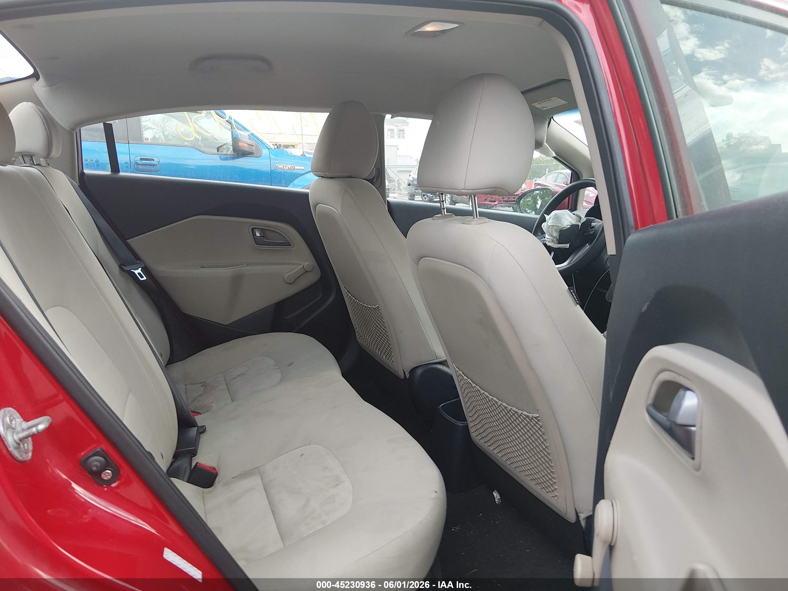 2013 Kia Rio Lx Red vin: KNADM4A39D6205239