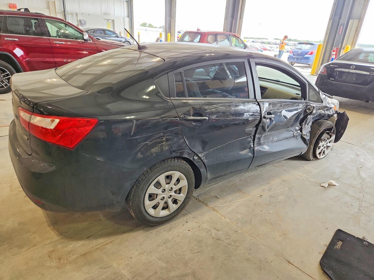 2013 Kia Rio Lx Black vin: KNADM4A39D6216869