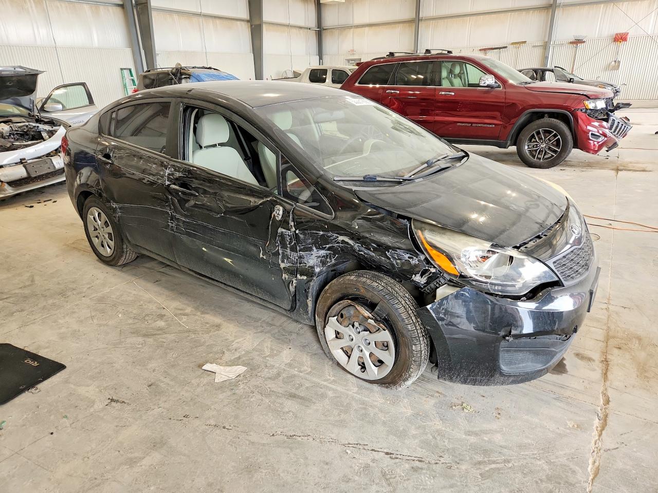2013 Kia Rio Lx Black vin: KNADM4A39D6216869