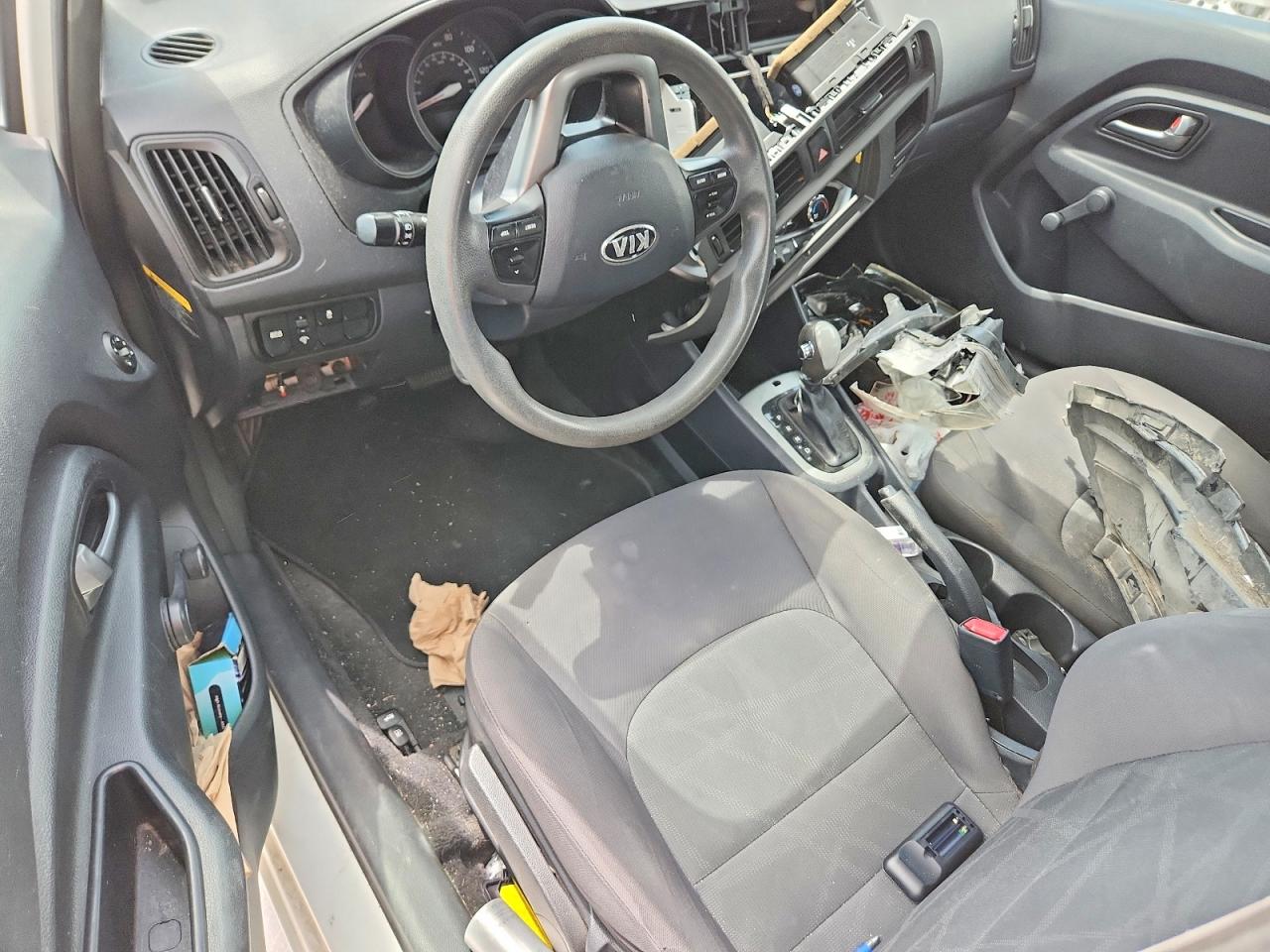 2013 Kia Rio Lx White vin: KNADM4A39D6236538