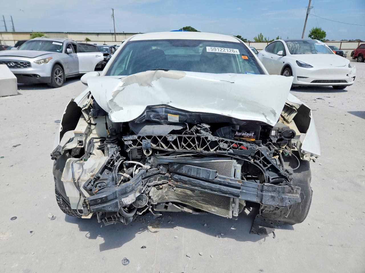 2013 Kia Rio Lx White vin: KNADM4A39D6236538