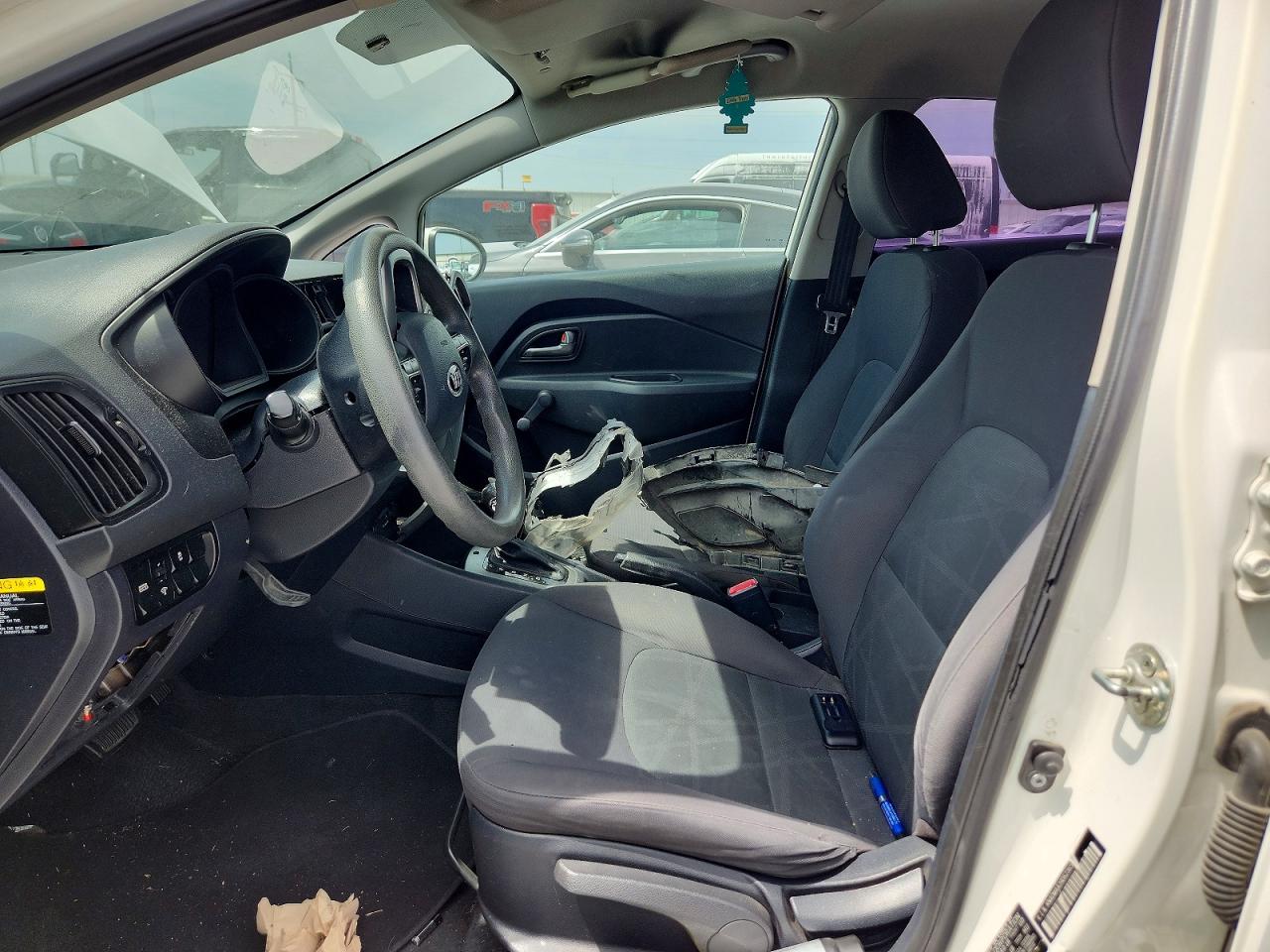 2013 Kia Rio Lx White vin: KNADM4A39D6236538