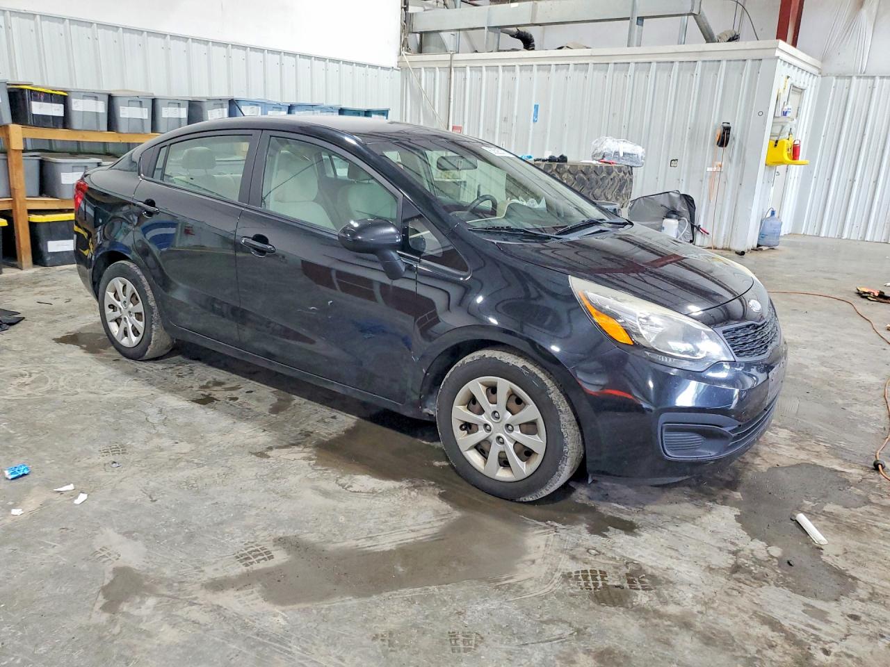 2013 Kia Rio Lx Black vin: KNADM4A39D6241738