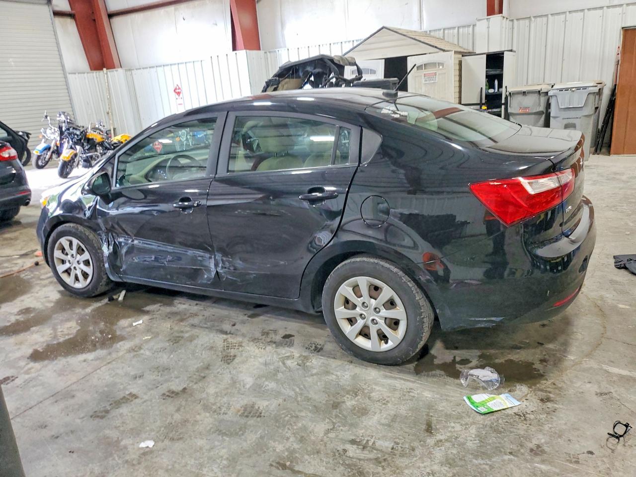 2013 Kia Rio Lx Black vin: KNADM4A39D6241738