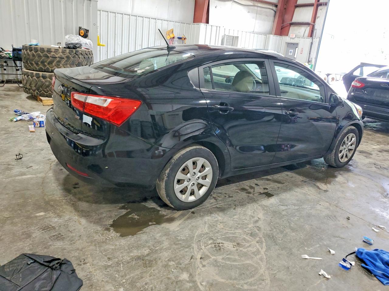 2013 Kia Rio Lx Black vin: KNADM4A39D6241738