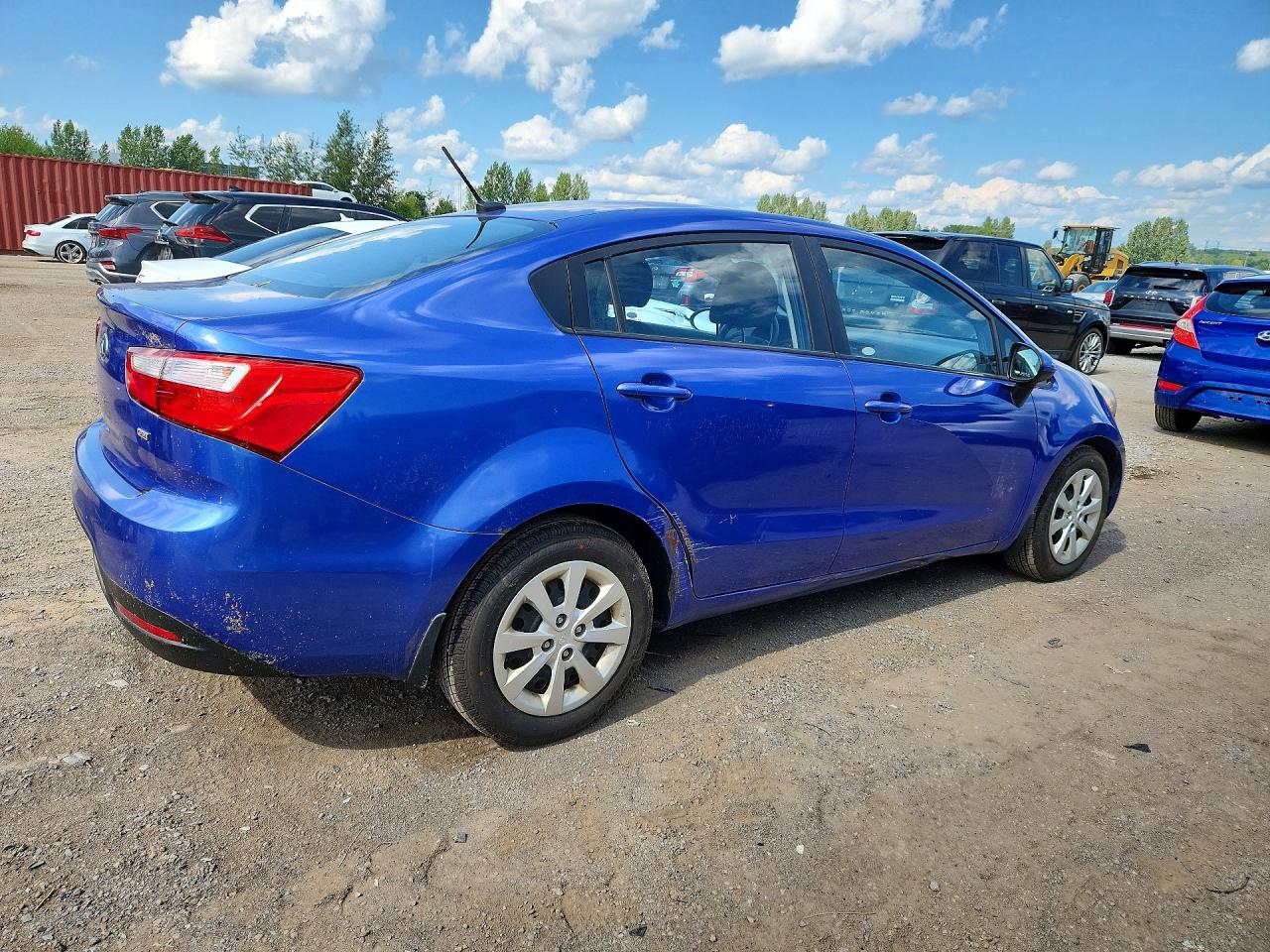 2013 Kia Rio Lx Blue vin: KNADM4A39D6258927