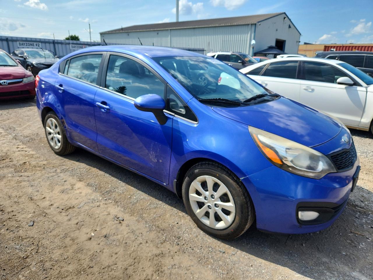 2013 Kia Rio Lx Blue vin: KNADM4A39D6258927