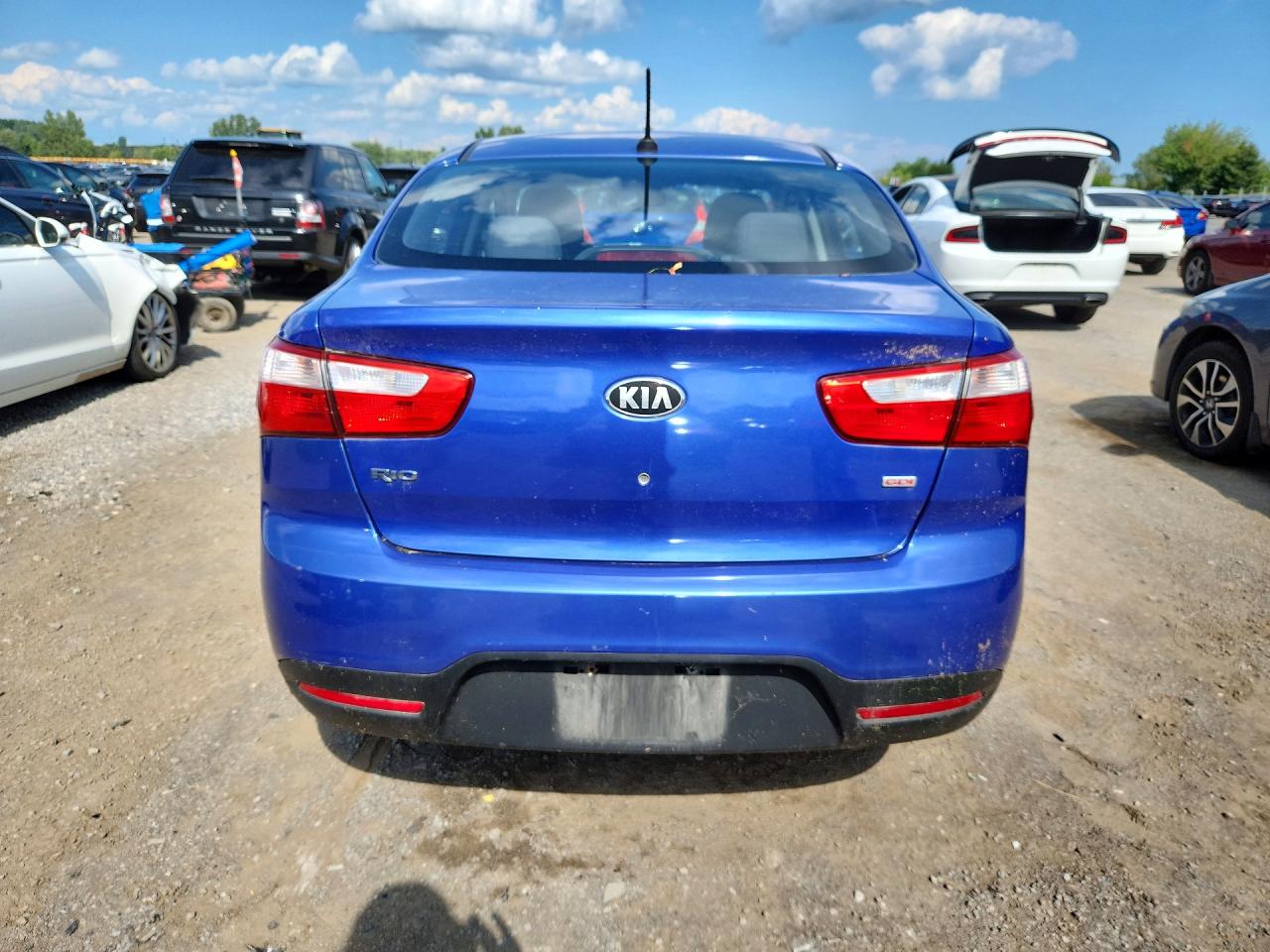 2013 Kia Rio Lx Blue vin: KNADM4A39D6258927