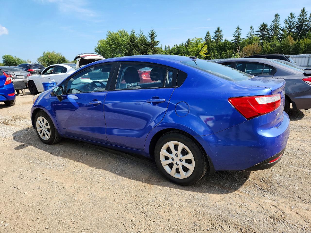 2013 Kia Rio Lx Blue vin: KNADM4A39D6258927