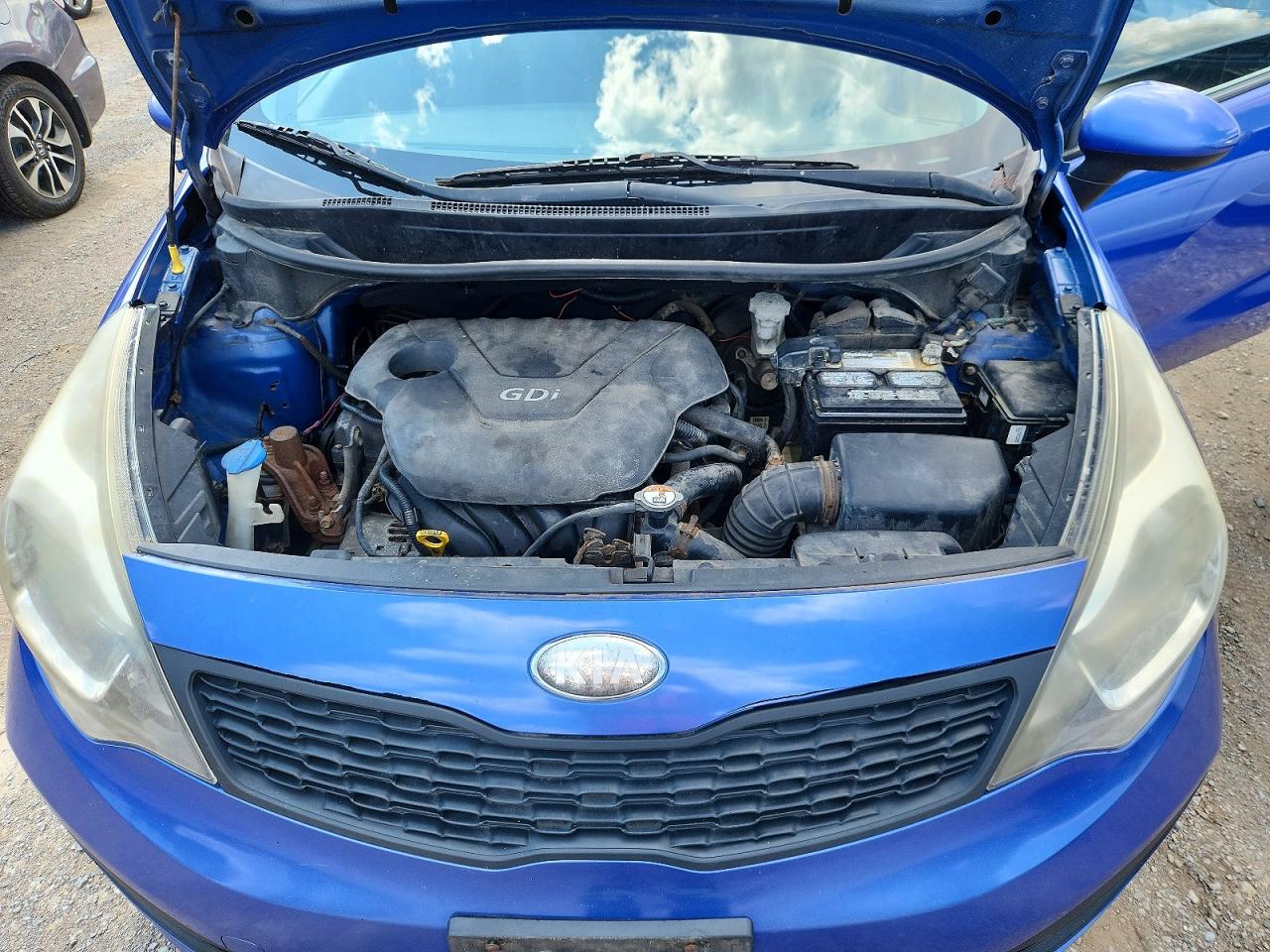 2013 Kia Rio Lx Blue vin: KNADM4A39D6258927