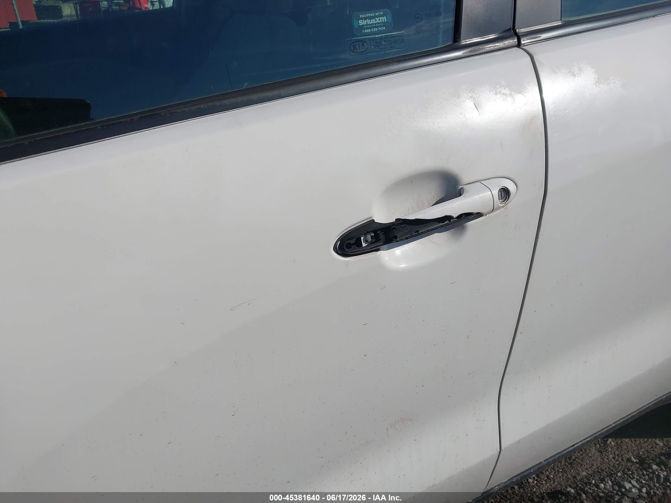 2013 Kia Rio Lx White vin: KNADM4A39D6268907