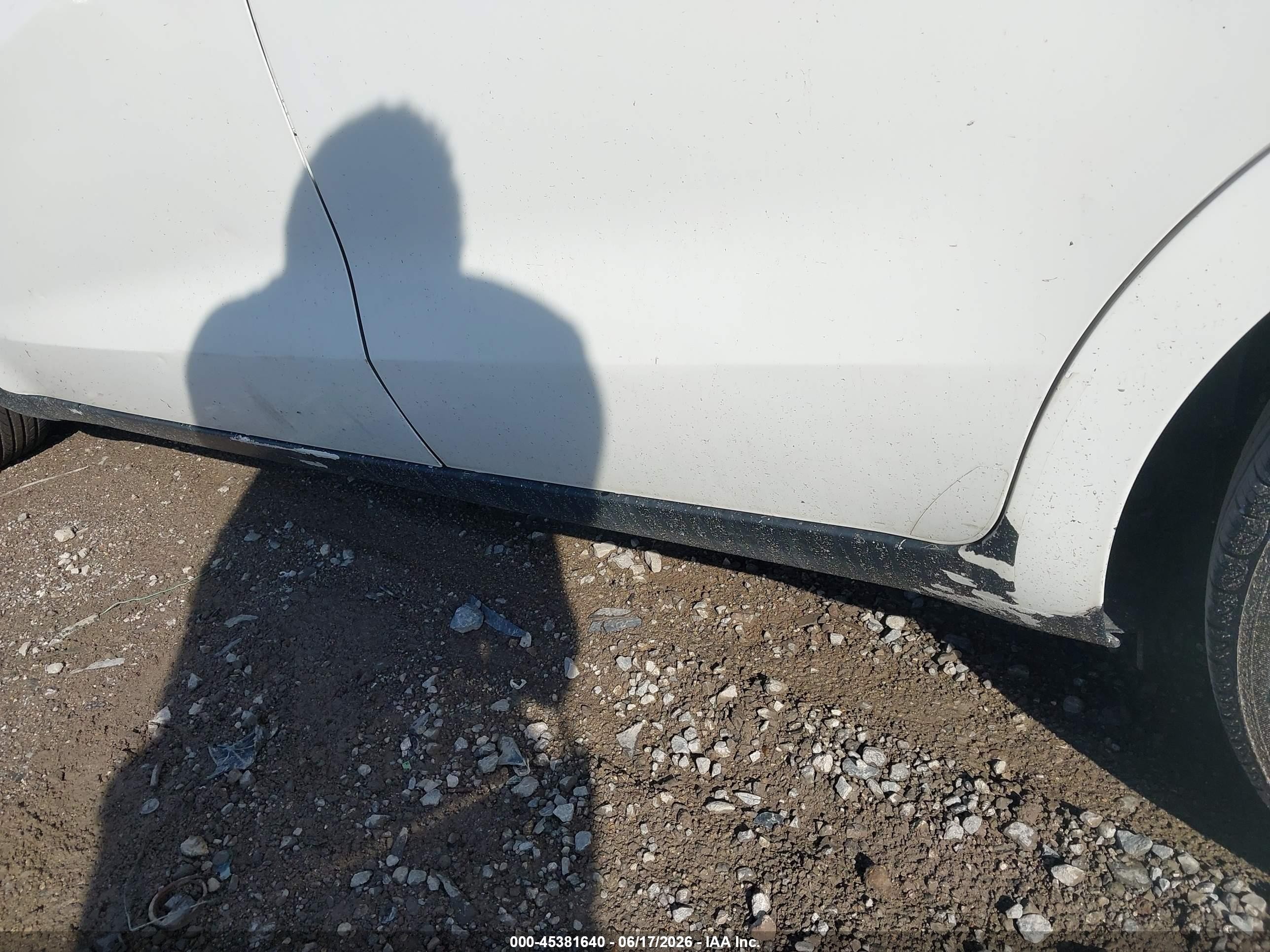 2013 Kia Rio Lx White vin: KNADM4A39D6268907