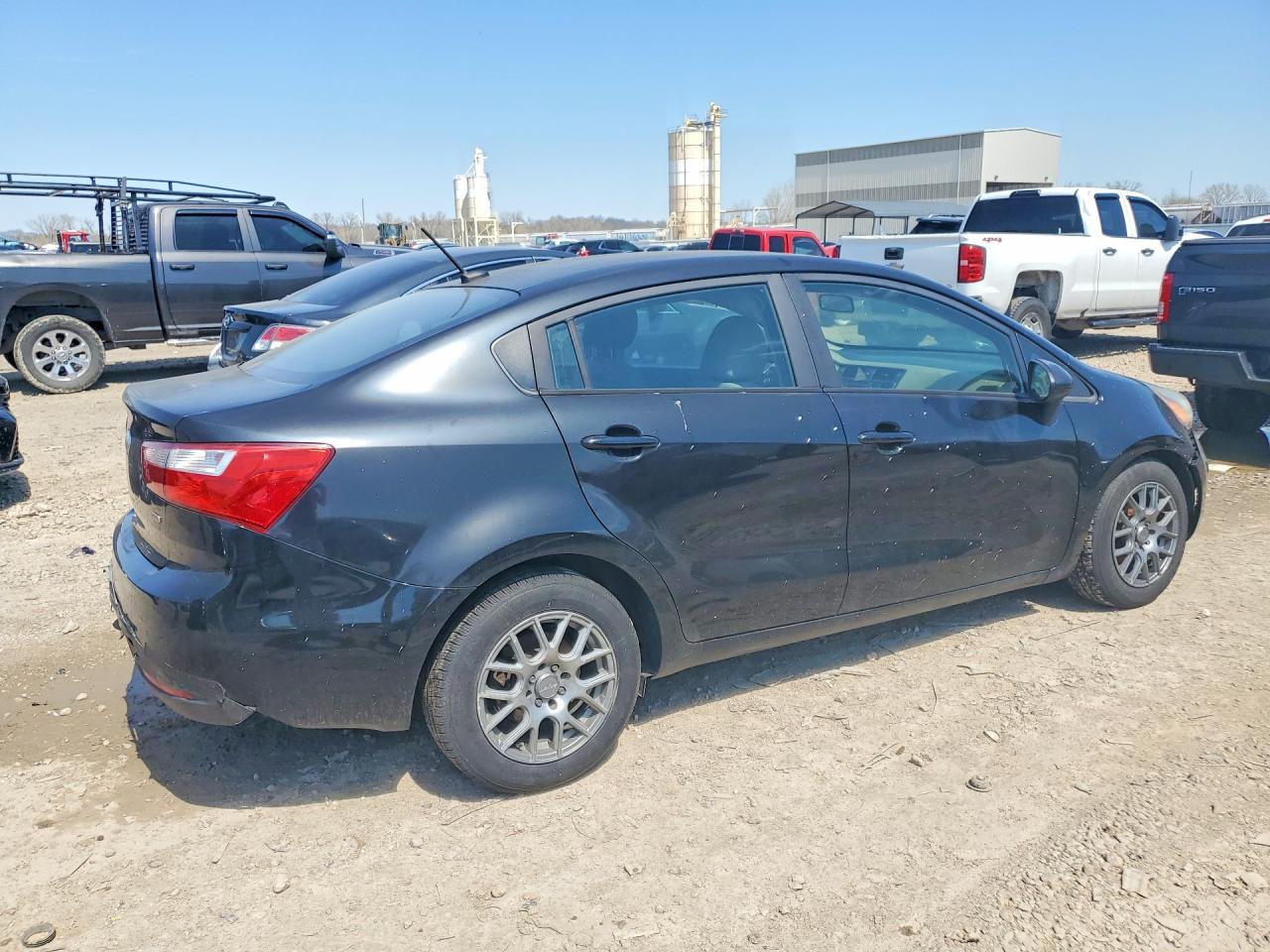 2014 Kia Rio Lx Black vin: KNADM4A39E6362349