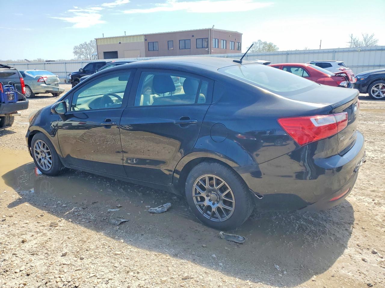 2014 Kia Rio Lx Black vin: KNADM4A39E6362349
