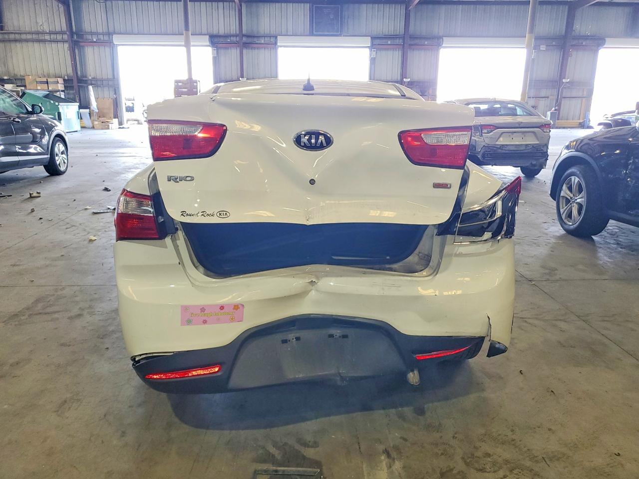 2014 Kia Rio Lx Белый vin: KNADM4A39E6400193