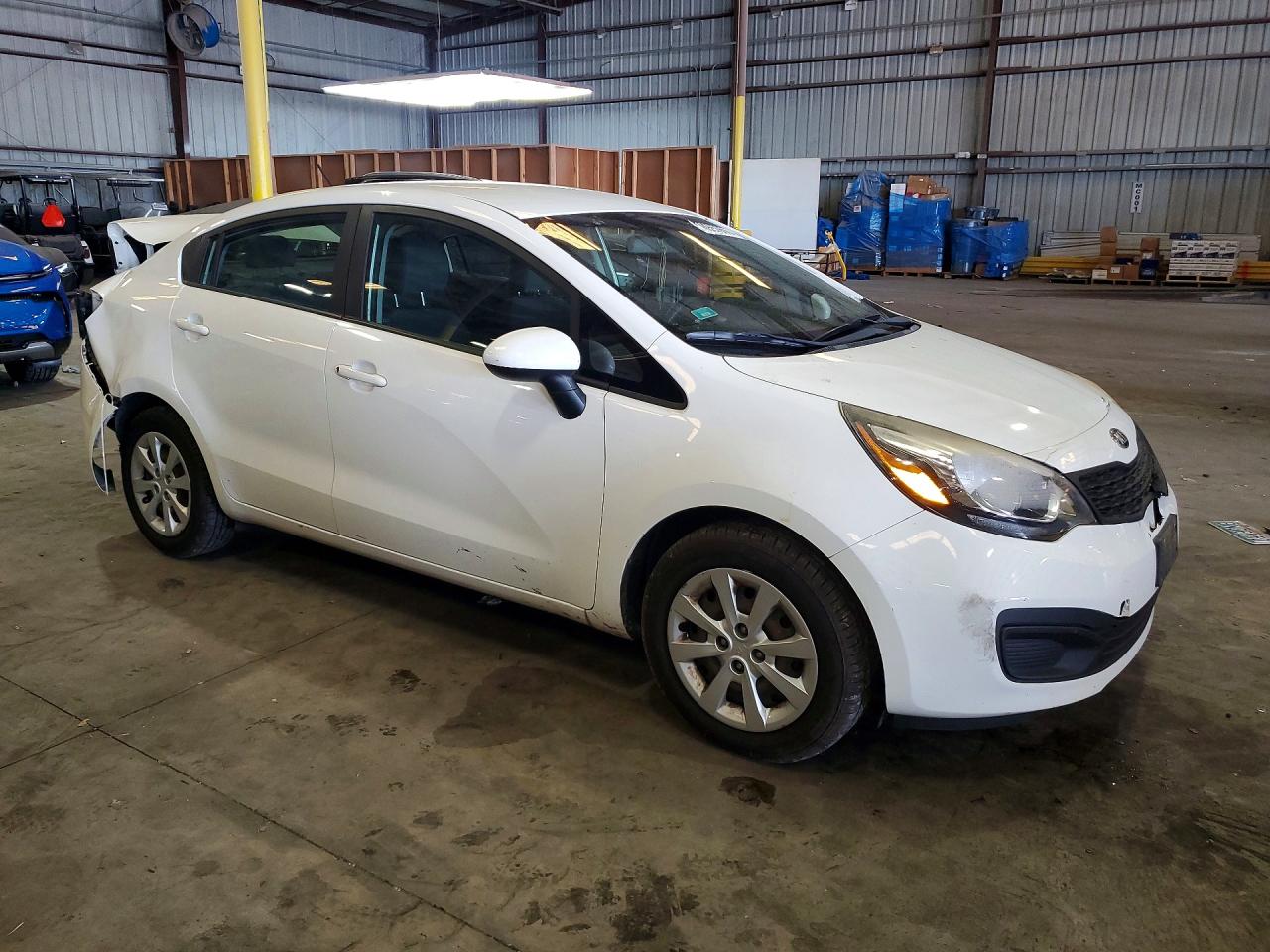 2014 Kia Rio Lx Белый vin: KNADM4A39E6400193