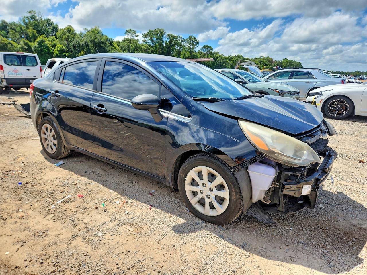 2014 Kia Rio Lx Black vin: KNADM4A39E6408438
