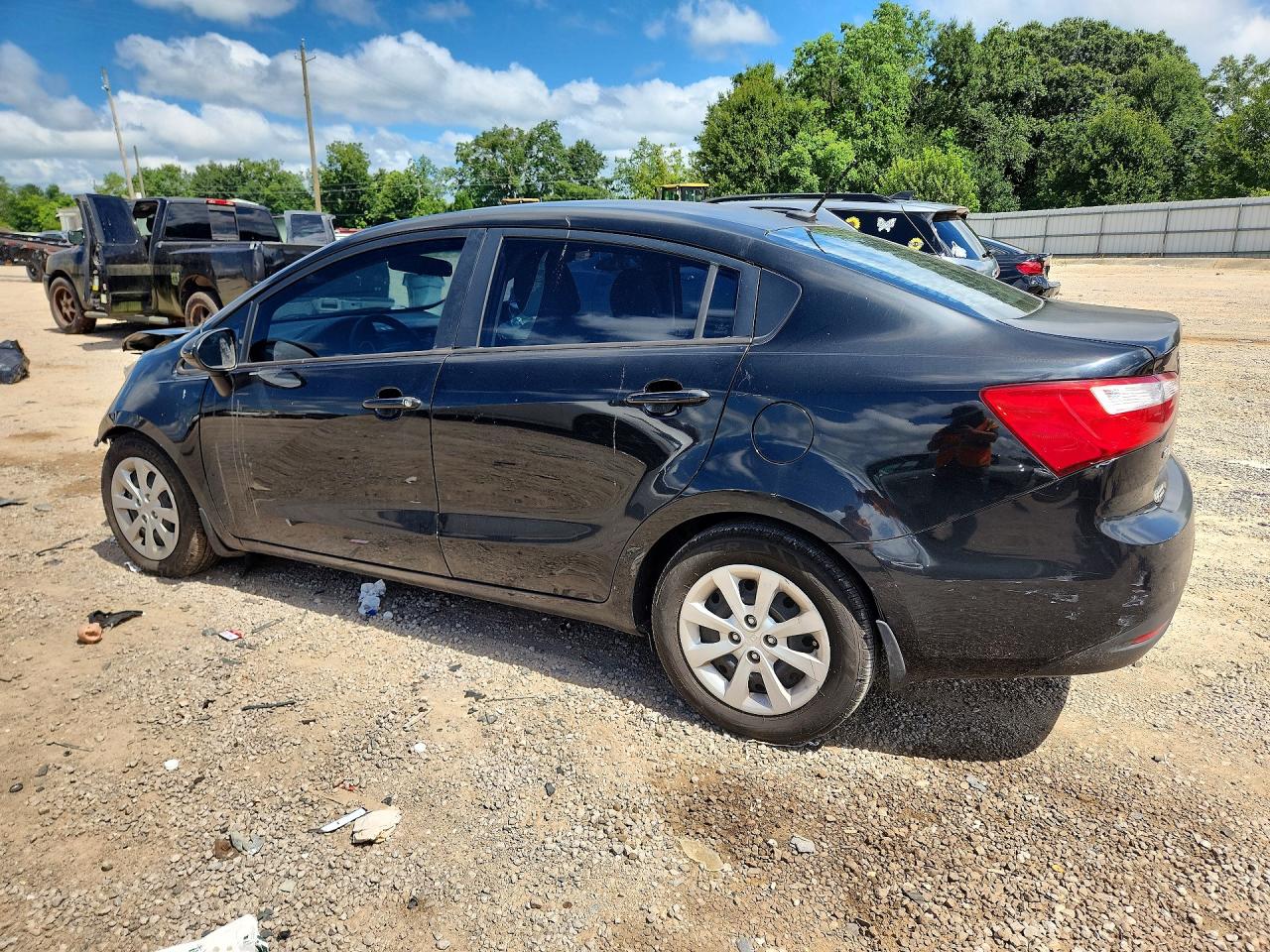 2014 Kia Rio Lx Black vin: KNADM4A39E6408438