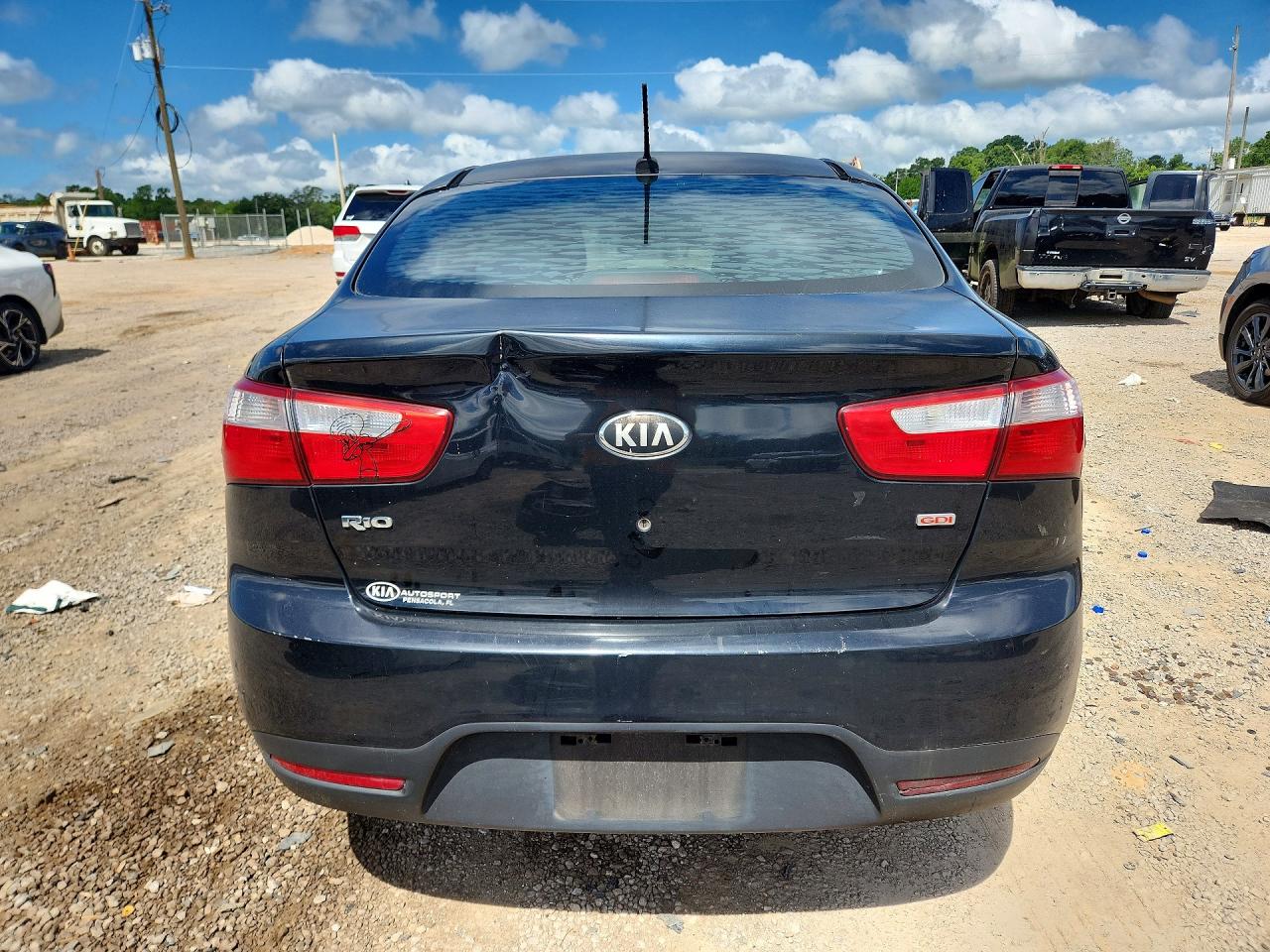 2014 Kia Rio Lx Black vin: KNADM4A39E6408438