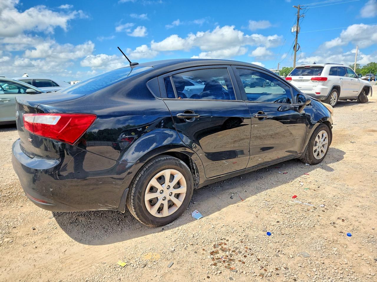 2014 Kia Rio Lx Black vin: KNADM4A39E6408438