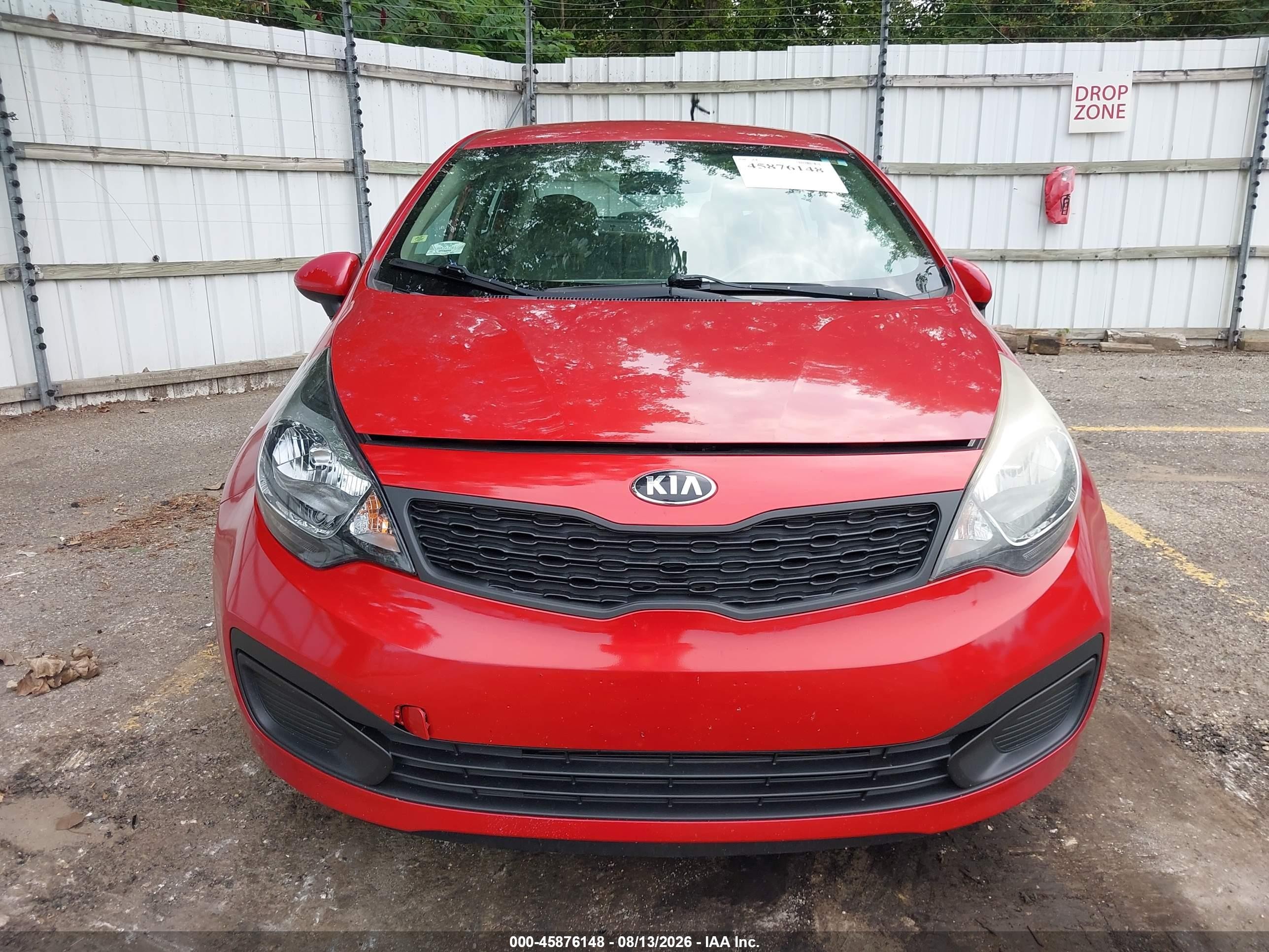 2015 Kia Rio Lx Red vin: KNADM4A39F6426570