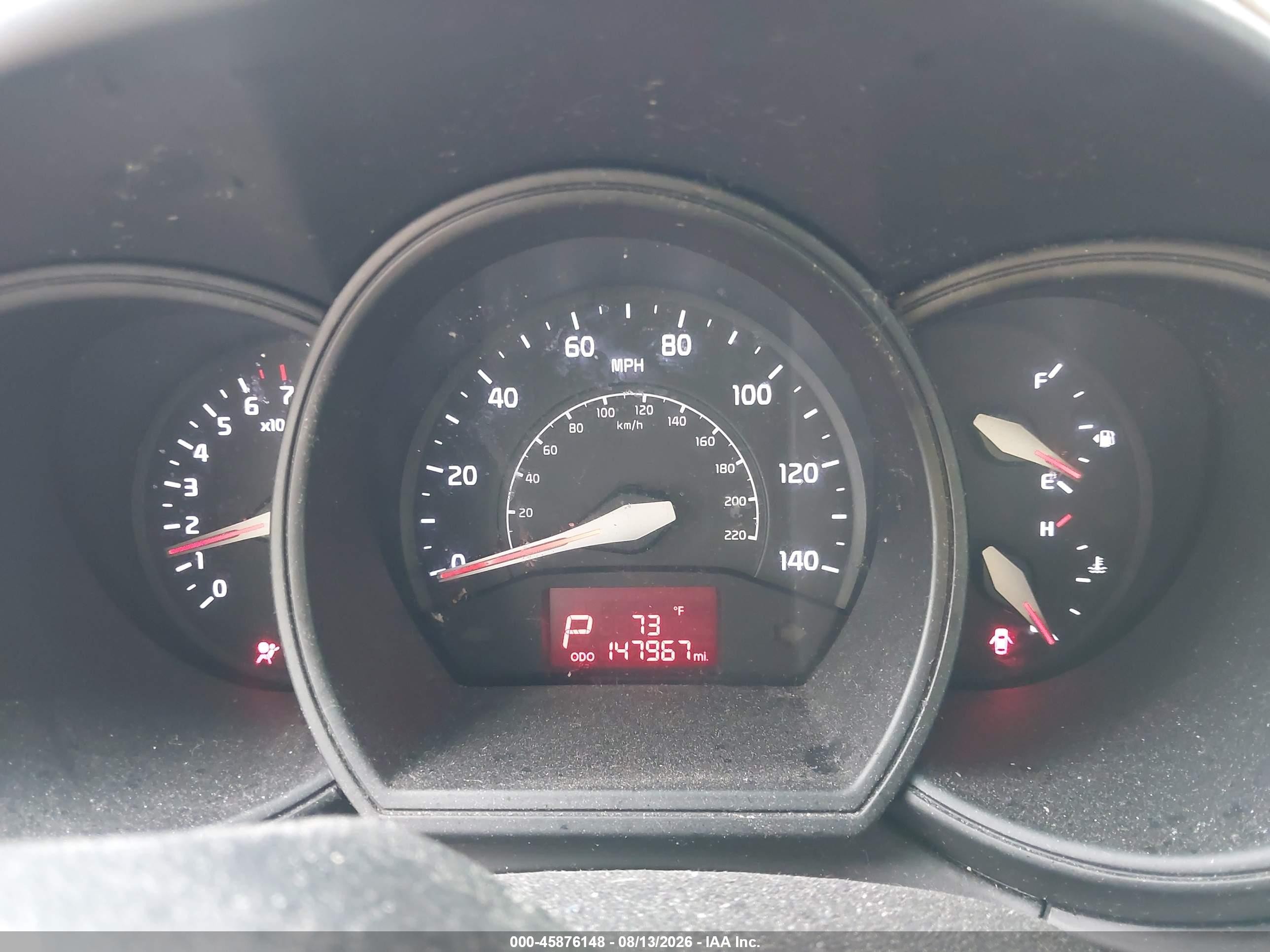 2015 Kia Rio Lx Red vin: KNADM4A39F6426570