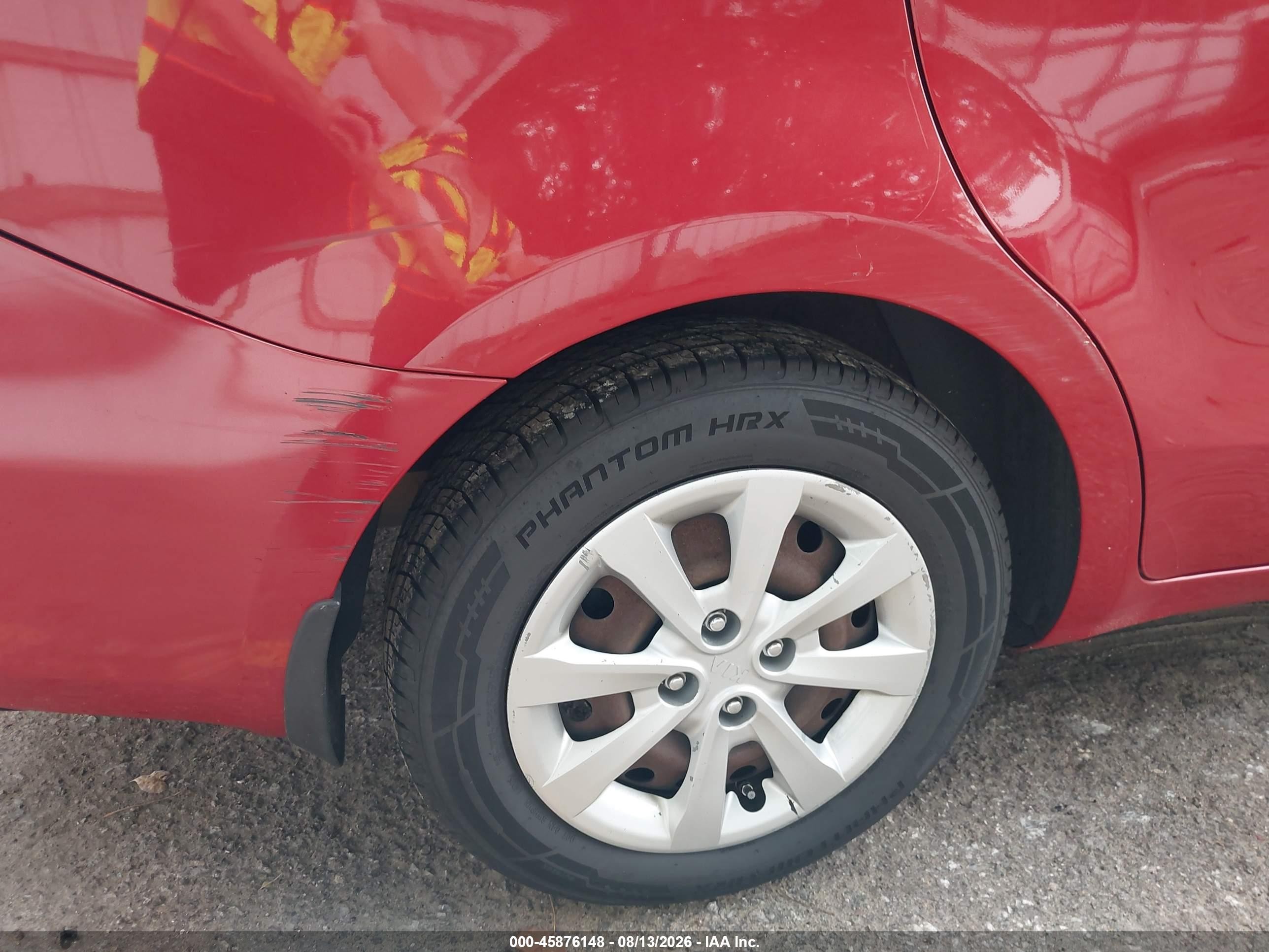 2015 Kia Rio Lx Red vin: KNADM4A39F6426570