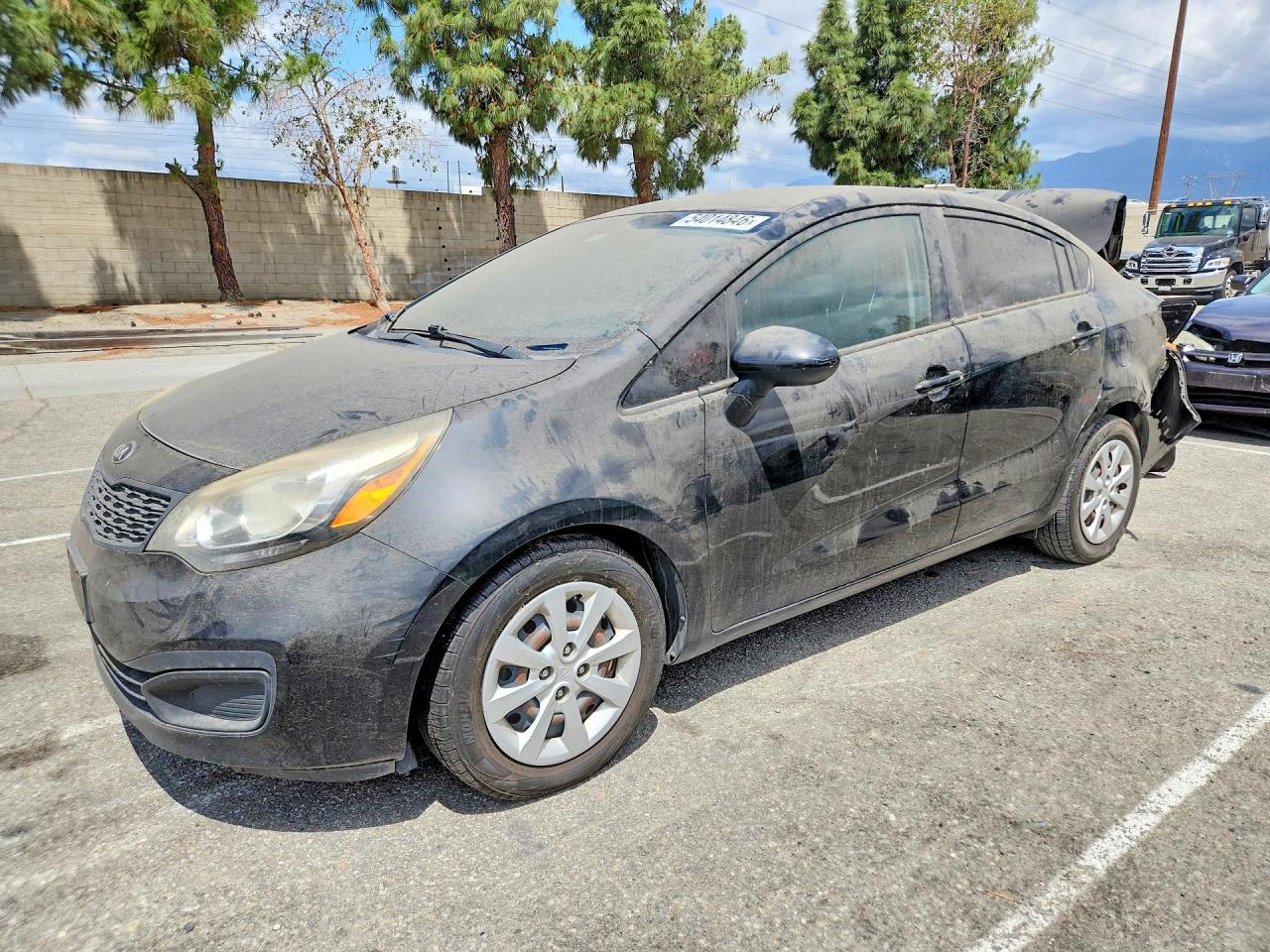 2015 Kia Rio Lx Black vin: KNADM4A39F6427007