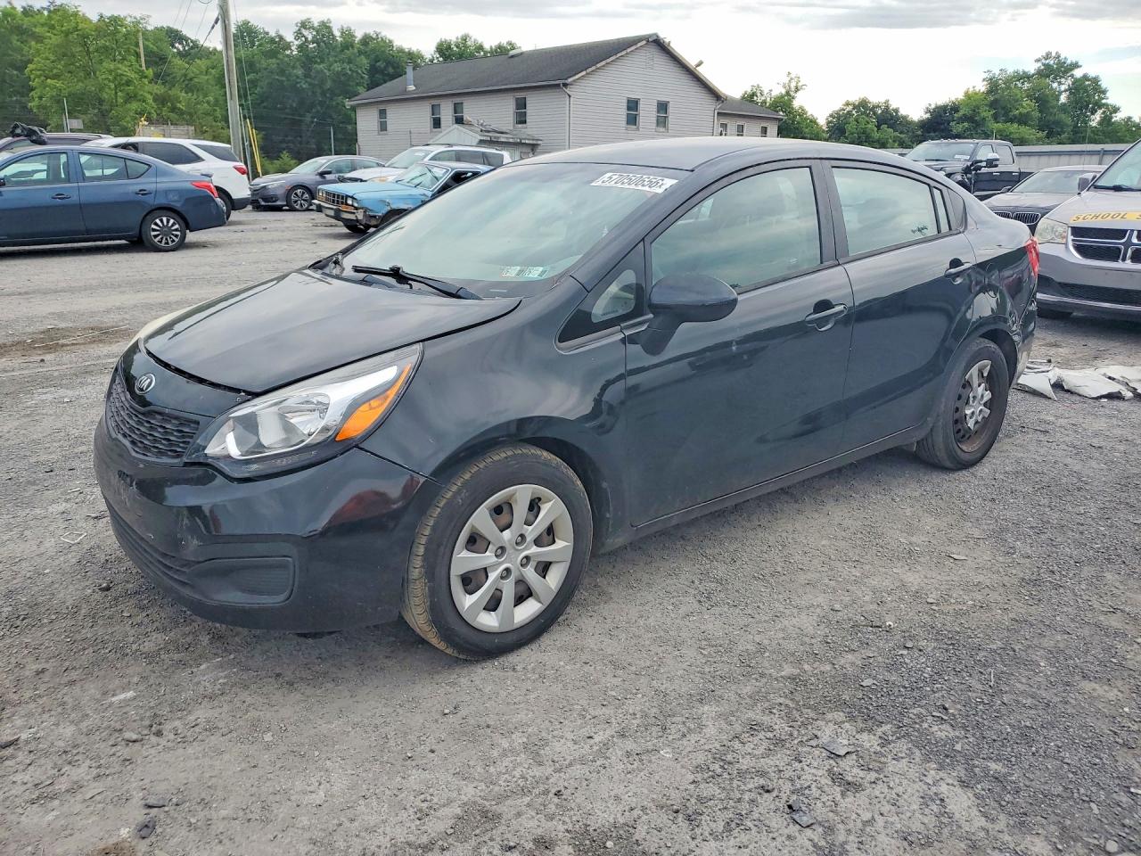 2015 Kia Rio Lx Black vin: KNADM4A39F6434118