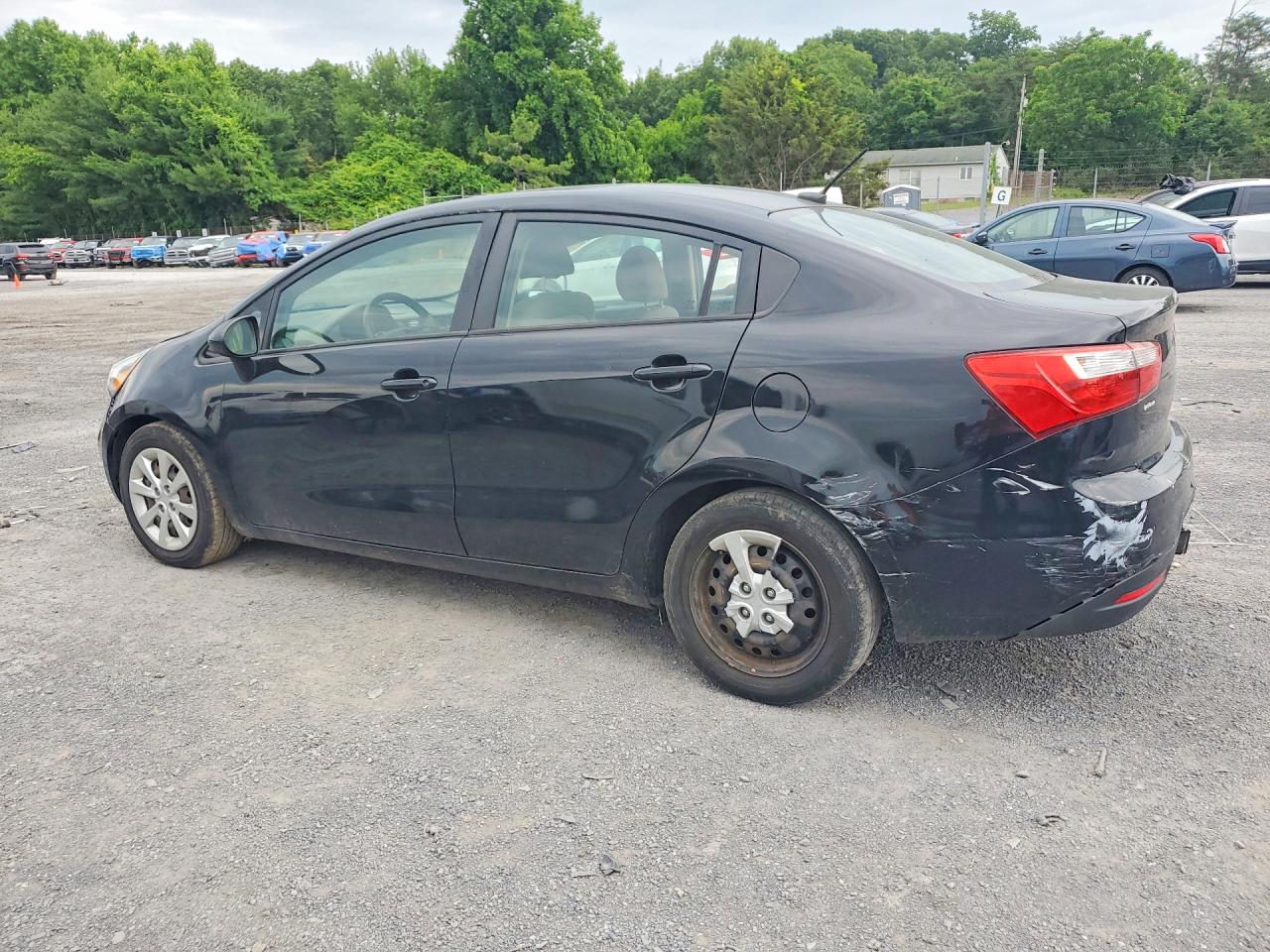 2015 Kia Rio Lx Black vin: KNADM4A39F6434118
