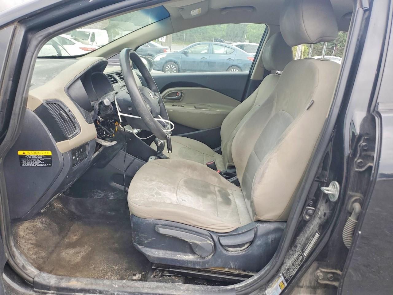 2015 Kia Rio Lx Black vin: KNADM4A39F6434118