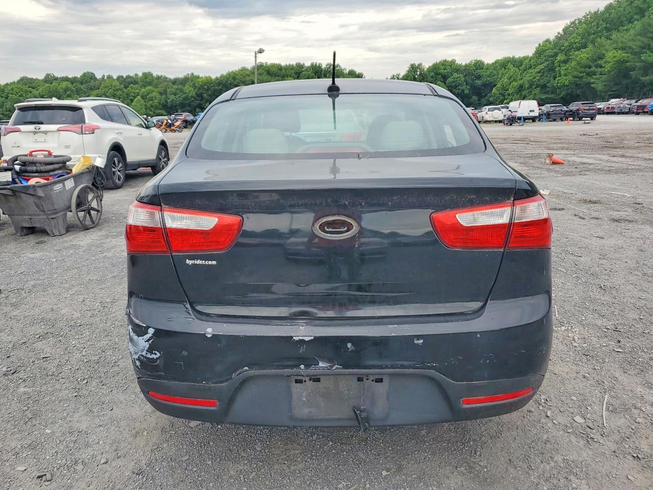 2015 Kia Rio Lx Black vin: KNADM4A39F6434118