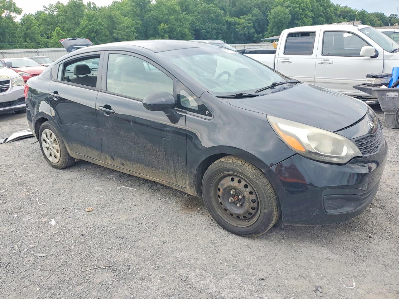 2015 Kia Rio Lx Black vin: KNADM4A39F6434118