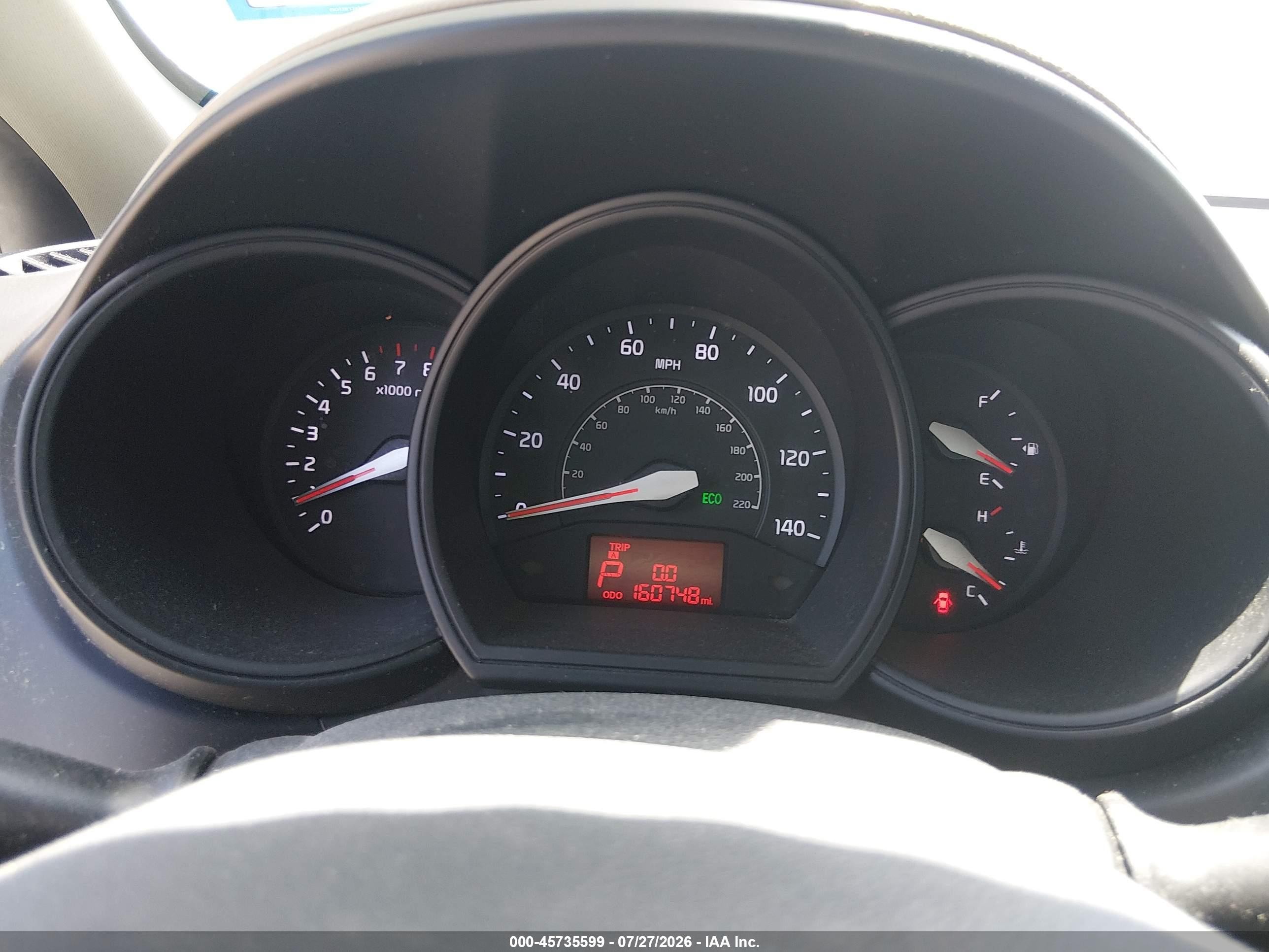 2015 Kia Rio Lx Белый vin: KNADM4A39F6436127