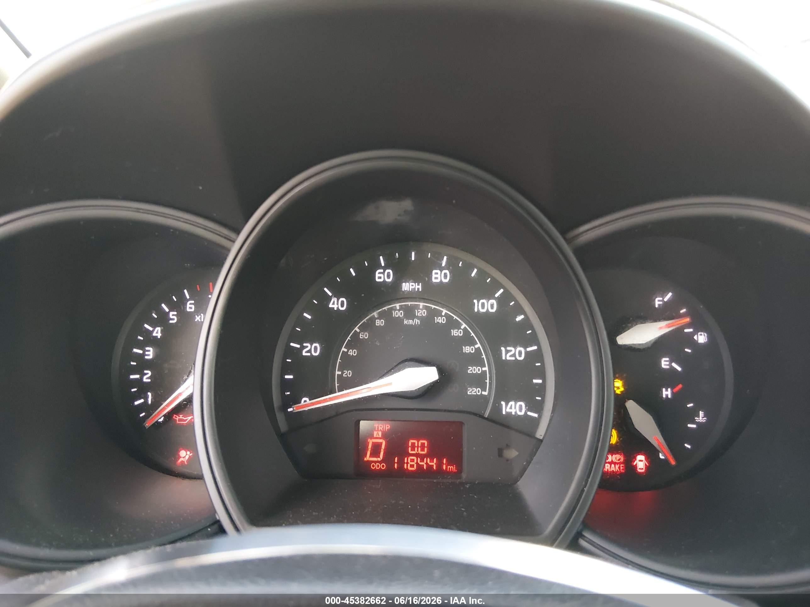 2015 Kia Rio Lx Red vin: KNADM4A39F6445409