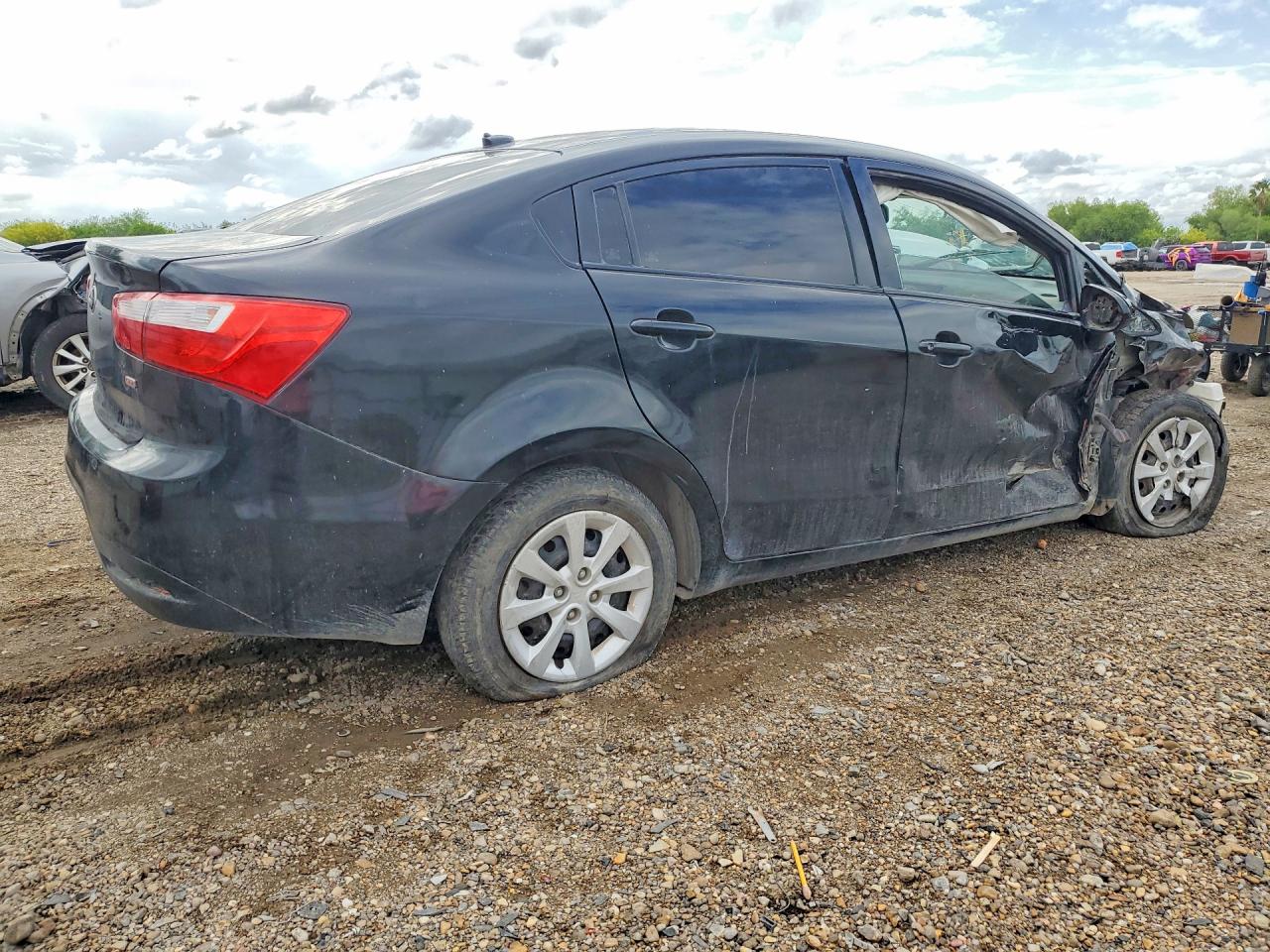 2015 Kia Rio Black vin: KNADM4A39F6447130