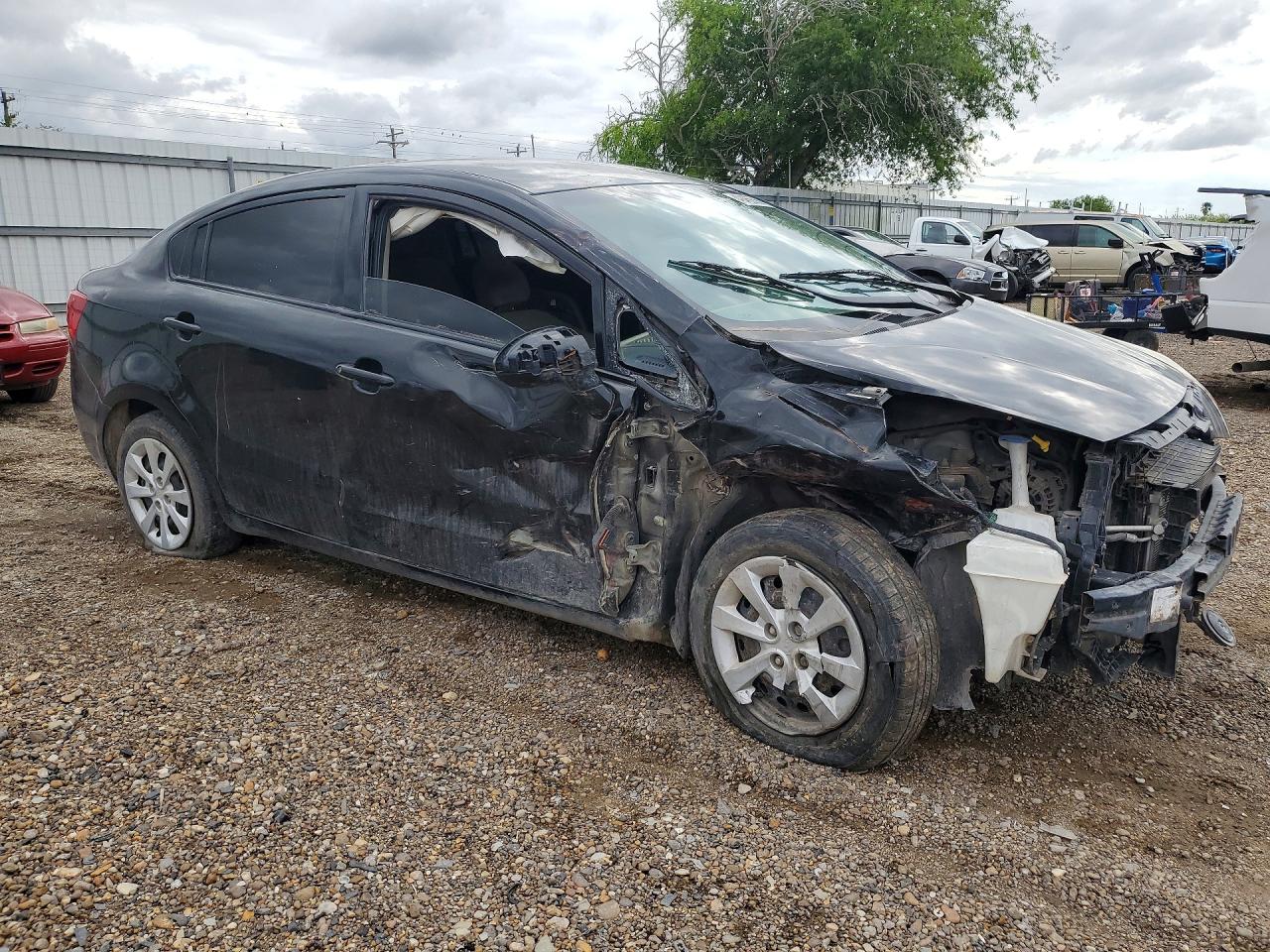 2015 Kia Rio Black vin: KNADM4A39F6447130